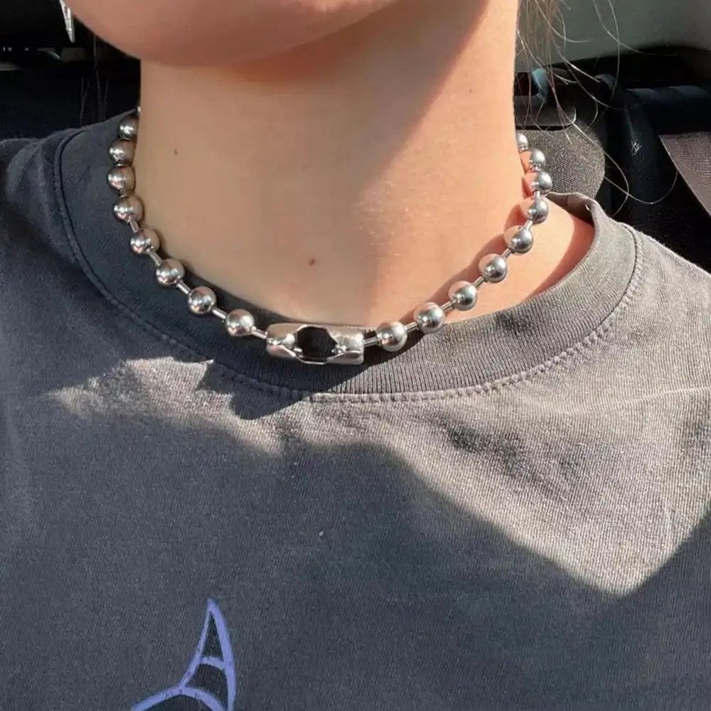 Other Oversized Ball Chain Choker Necklace Size ONE SIZE - 1 Thumbnail