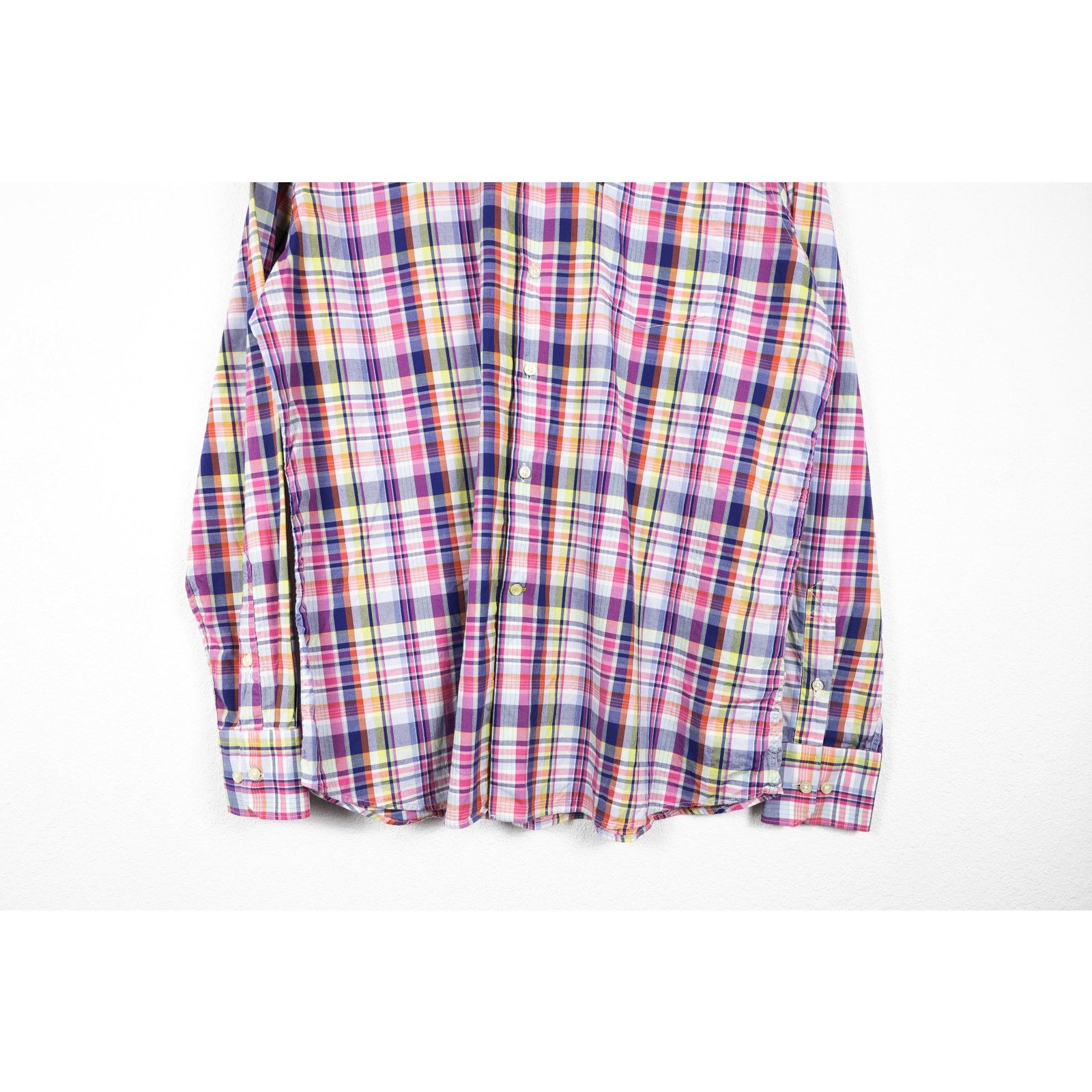 Barbour Barbour Douglas Tailored Fit Pink Plaid Oxford Shirt Size US L / EU 52-54 / 3 - 3 Thumbnail