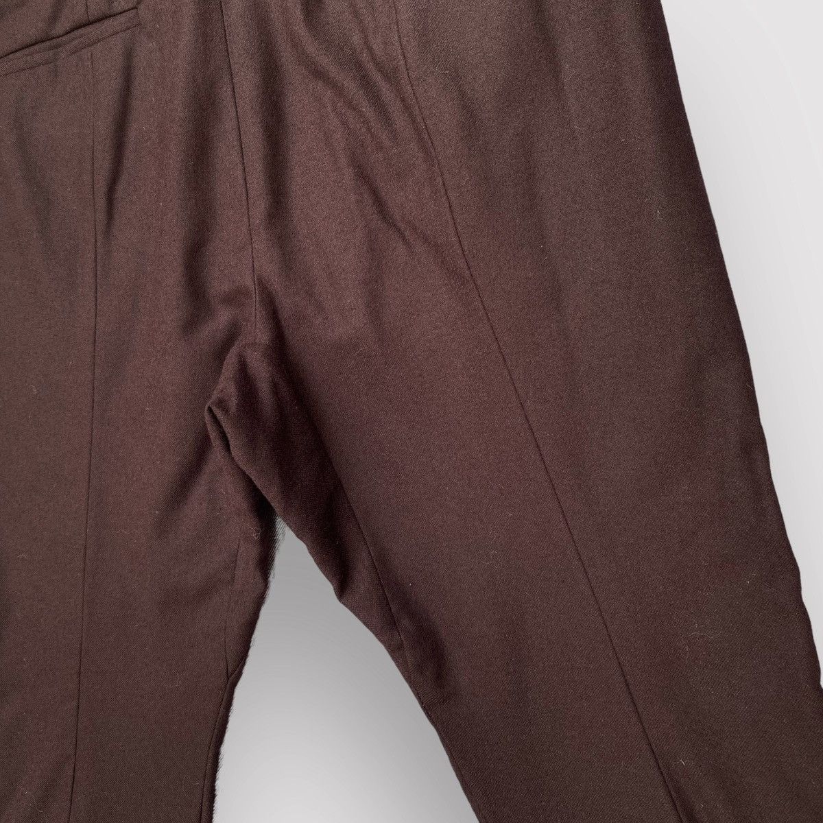 Haider Ackermann Fleece/Cashmere Blend Drop Crotch Cropped Pants Size US 32 / EU 48 - 4 Thumbnail