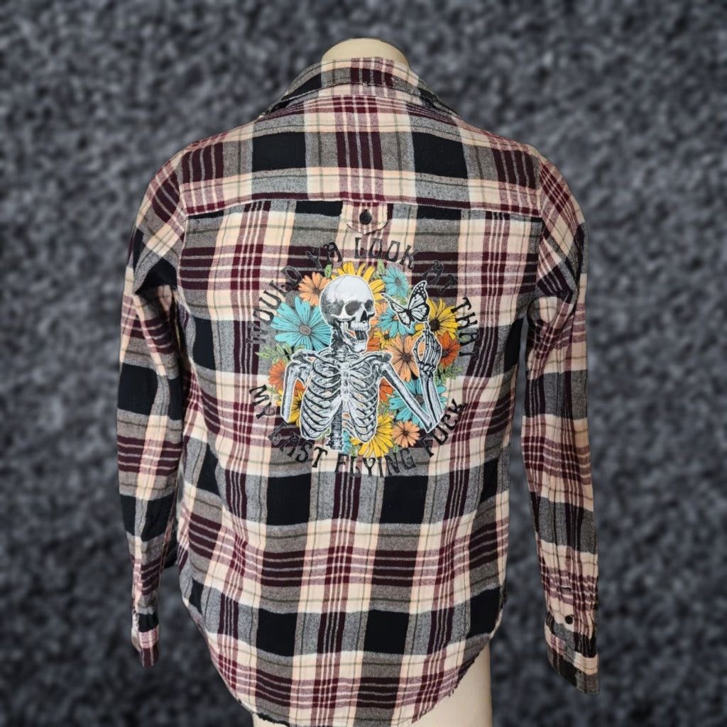 Vans VANS Womens M Upcycled Flannel Shirt Pink Plaid Casual Long Sleeve Button-Up Fall Winter Women Size M / US 6-8 / IT 42-44 - 1 Thumbnail