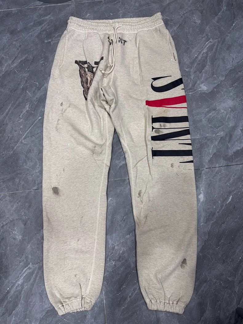Saint Michael SAINT Michael size m Washed White Destroy God Slacks pants Size US 30 / EU 46 - 1 Thumbnail