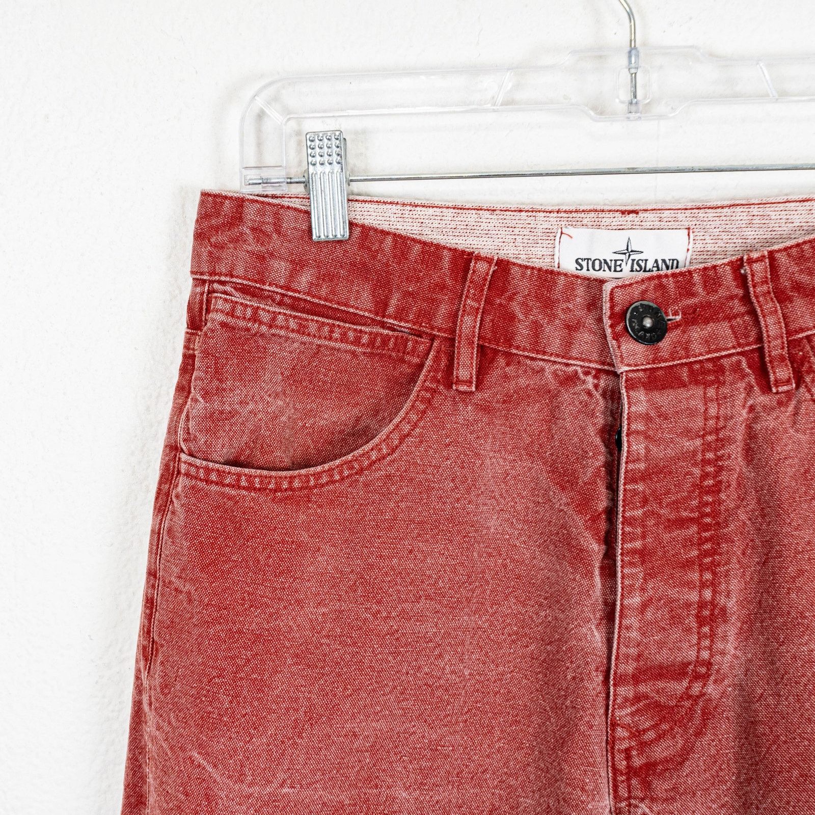 Stone Island Stone Island Men's Type RE Jean Shorts Red size 29W Size US 29 - 9 Thumbnail