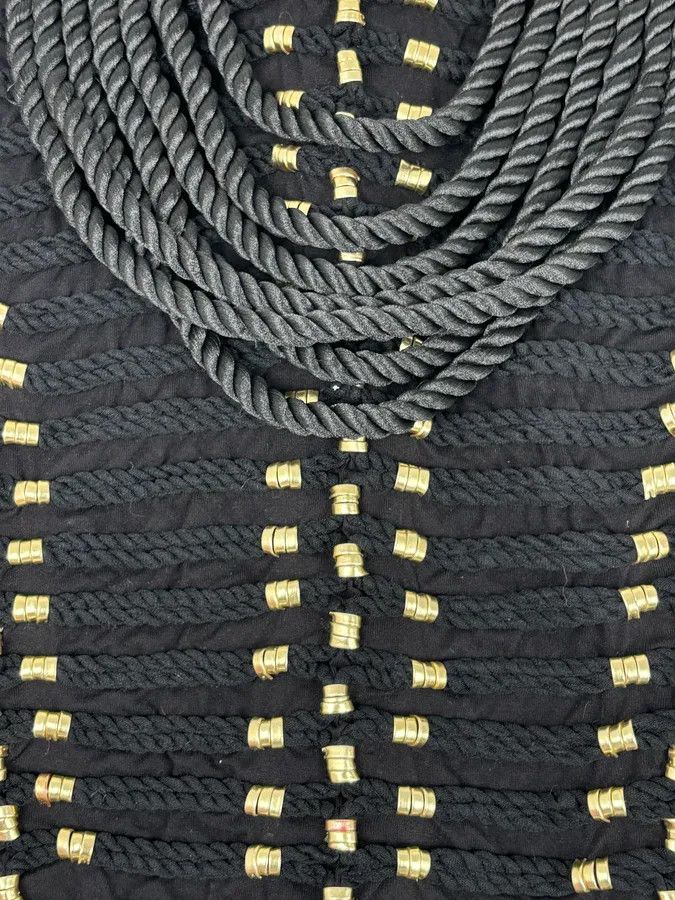 Balmain 2015 Balmain H&M Black Gold-Stud Tank Top Size S / US 4 / IT 40 - 11 Thumbnail