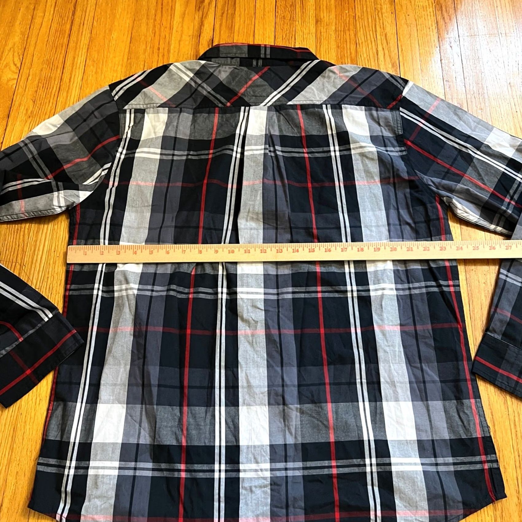 Levi's Levi's Shirt Mens XXL Black Beauty Plaid Button Up Pocket Western Mens Size US XXL / EU 58 / 5 - 5 Thumbnail
