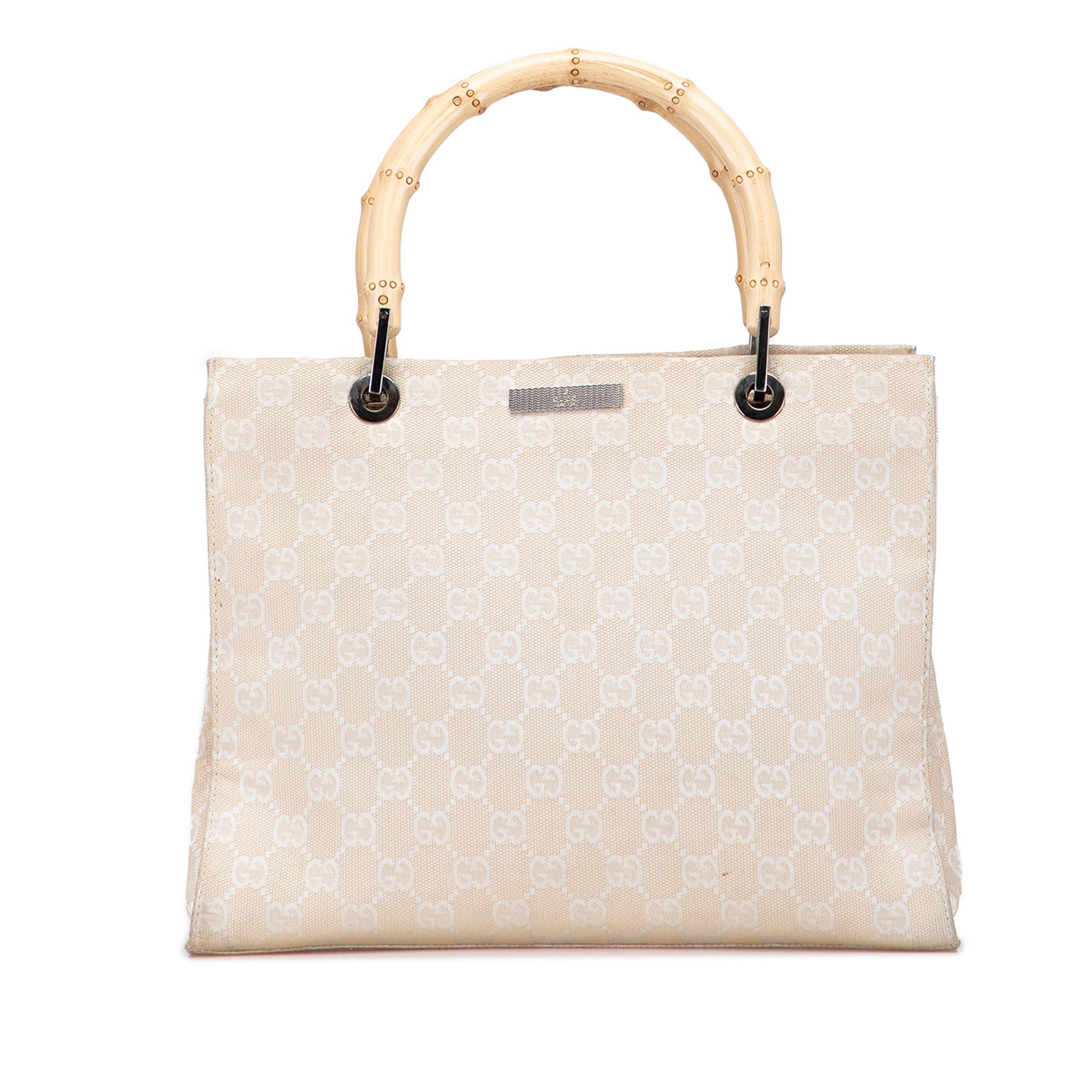 Gucci Gucci GG Canvas Bamboo Satchel Size ONE SIZE - 1 Thumbnail