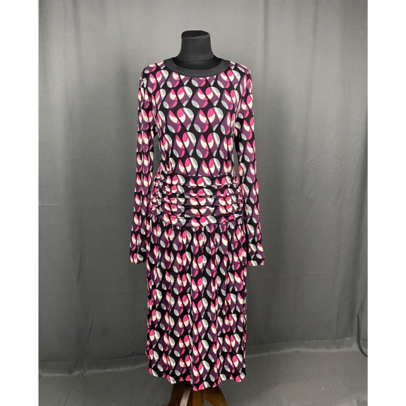 Missoni Missoni Women's Red Purple Floral Long Dress Size S-M Size S / US 4 / IT 40 - 1 Thumbnail