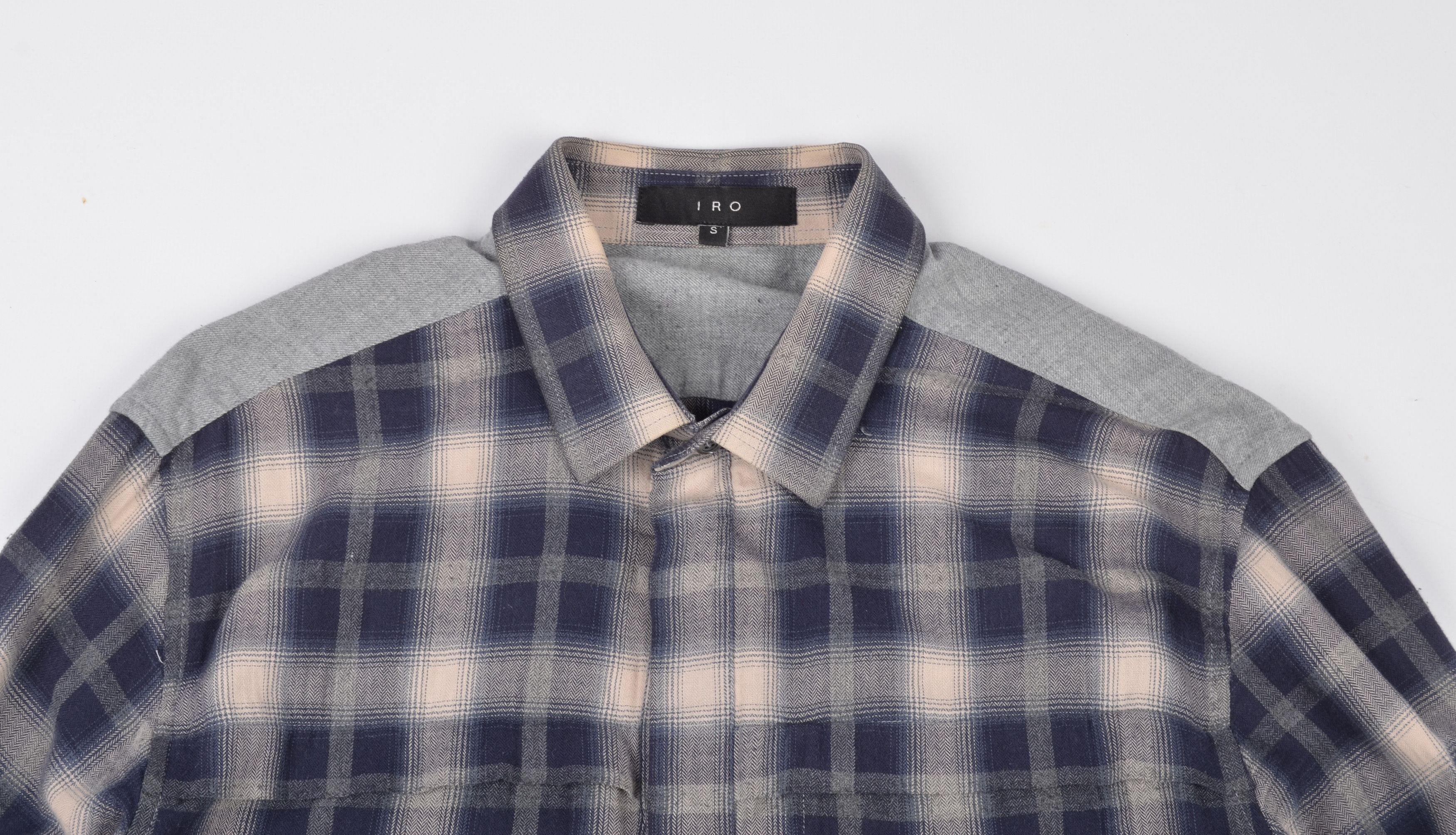 Iro Iro Plaid Flannel Long Sleeve Button Up Cruz Shirt Size US S / EU 44-46 / 1 - 2 Thumbnail