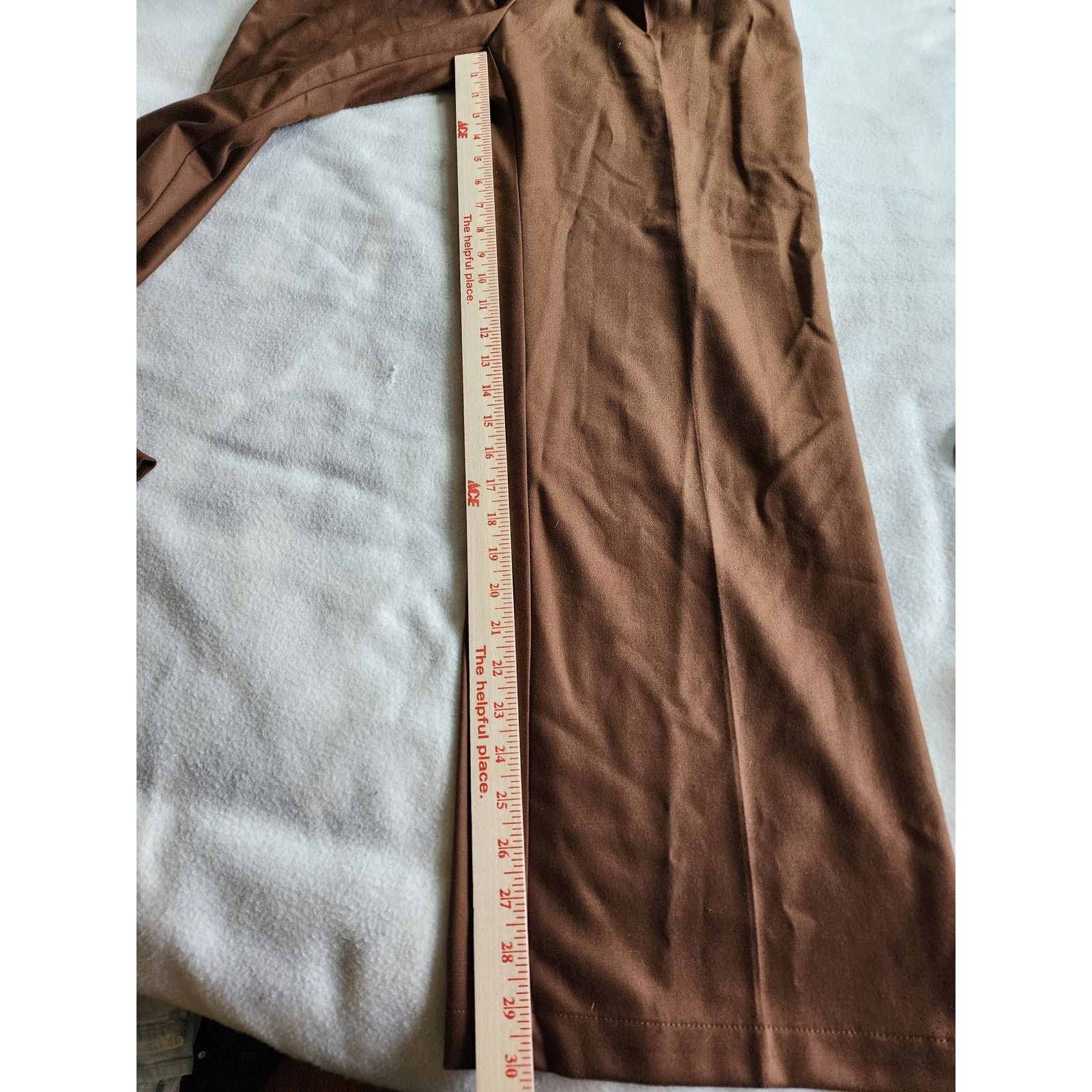 J. Jill J. Jill Wide Leg Trouser Dress Pants 8 Chestnut Brown NWT Size 30" / US 8 / IT 44 - 4 Thumbnail