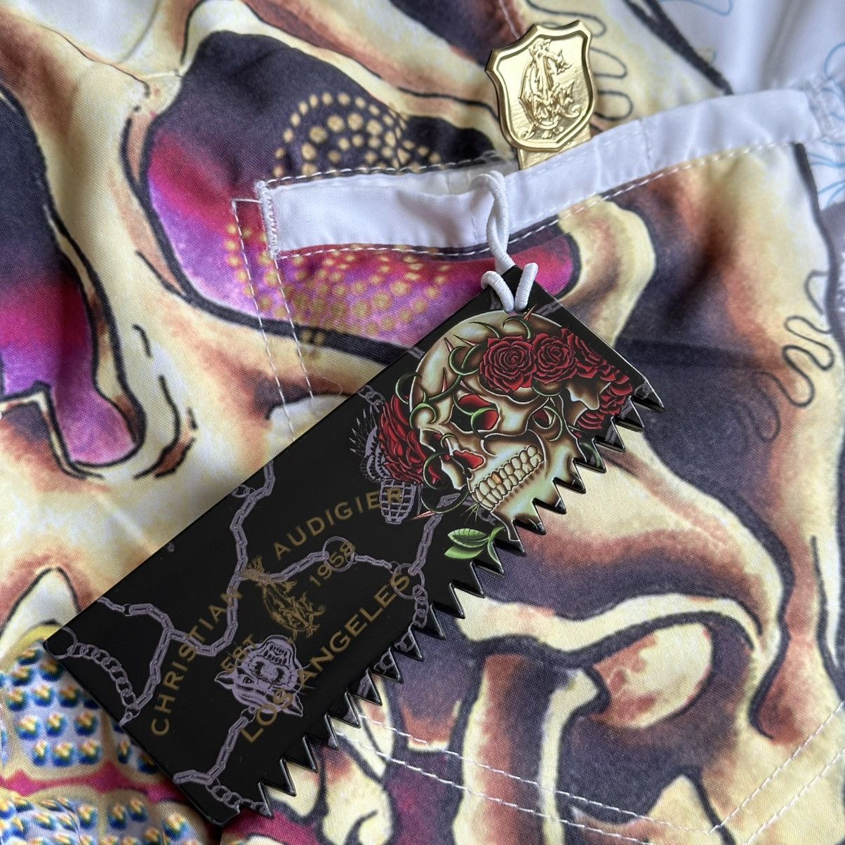 Christian Audigier Vintage y2k Ed Hardy by Christian Audigier Shorts Size US 31 - 7 Thumbnail