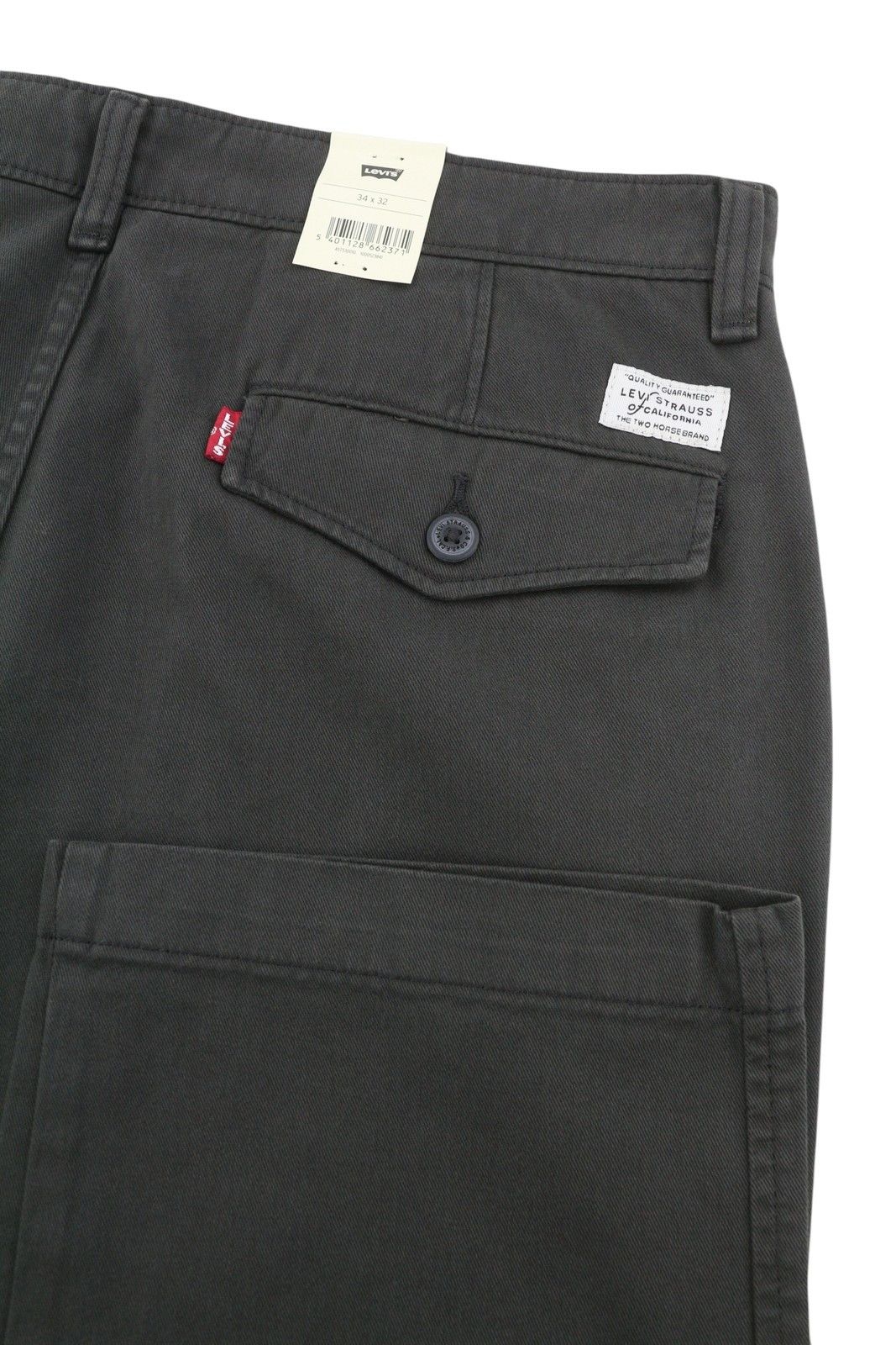 Levi's XX CHINO W34/L32 Dark Grey Straight Zip Pants 87058 Size US 34 / EU 50 - 5 Thumbnail