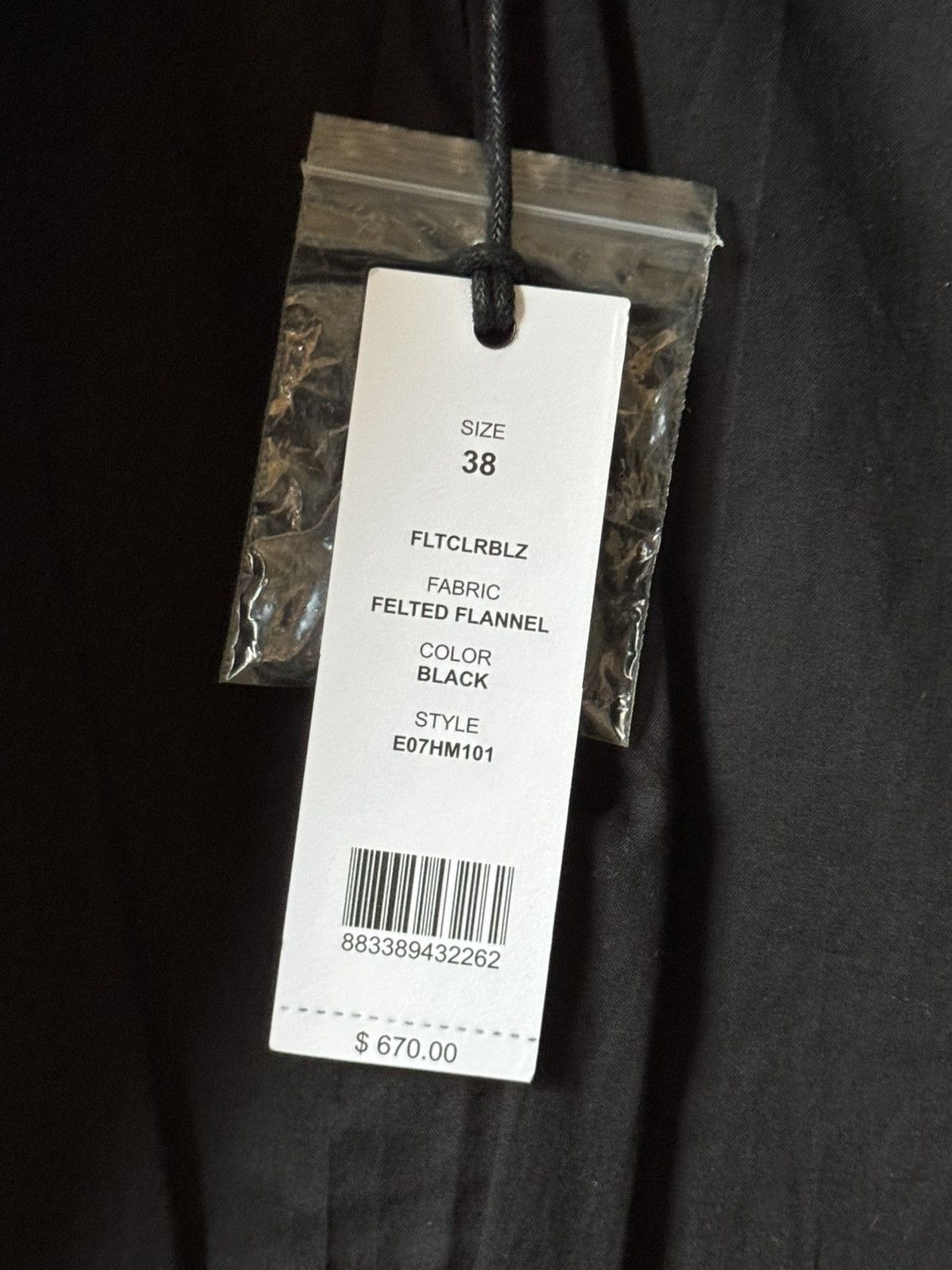 Helmut Lang Helmut Lang Felted Nehru Blazer (New/ Unworn with Tags) Size 38R - 6 Thumbnail