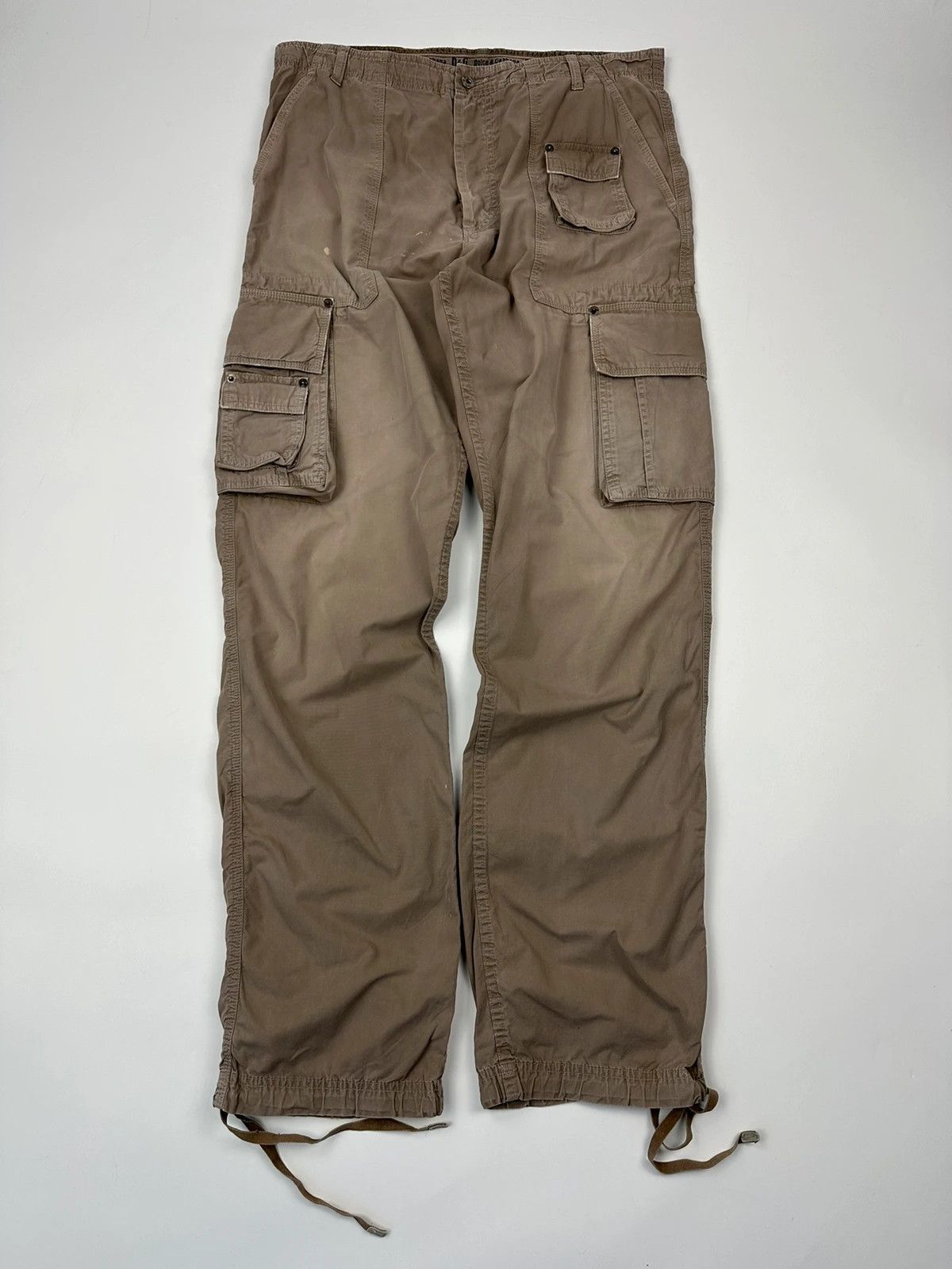 Dolce & Gabbana Dolce & Gabbana Multi Cargo Pockets Brown Parachute Pants Size US 32 / EU 48 - 1 Thumbnail
