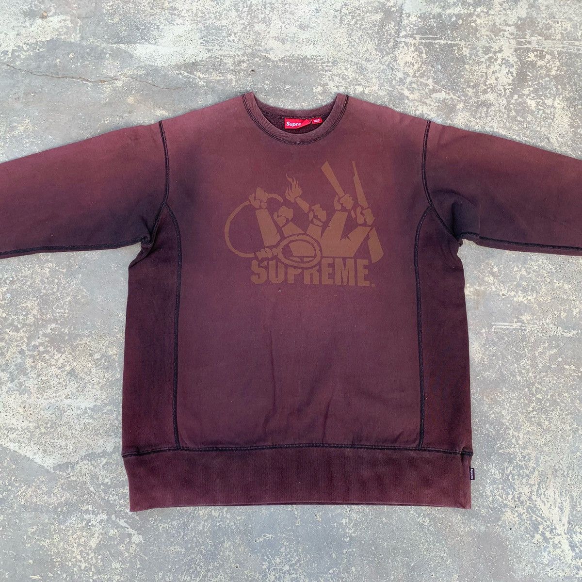 Supreme Rare! Vintage Faded Supreme Lench Mob Sweatshirt Size US L / EU 52-54 / 3 - 2 Thumbnail