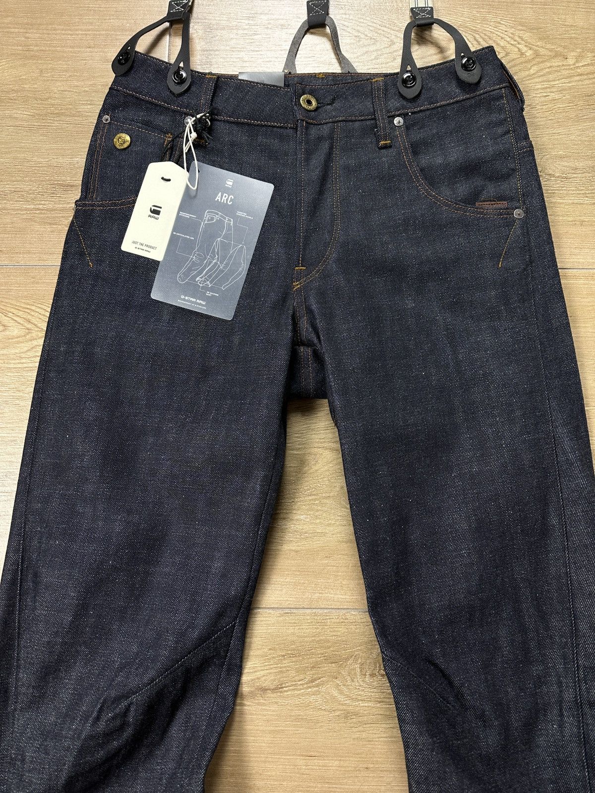 G-Star NEW🏷️ G-Star Raw Arc 3D Tapered Braces Denim Jeans Size US 26 / EU 42 - 3 Thumbnail