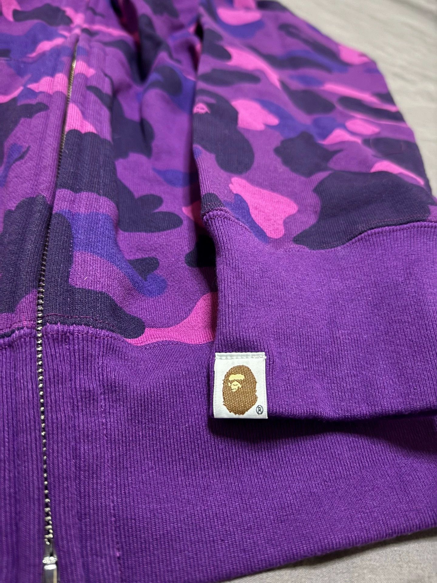 Bape Bapa Purple Camo Double Shark Hoodie M New w/ Tags Size US M / EU 48-50 / 2 - 5 Thumbnail