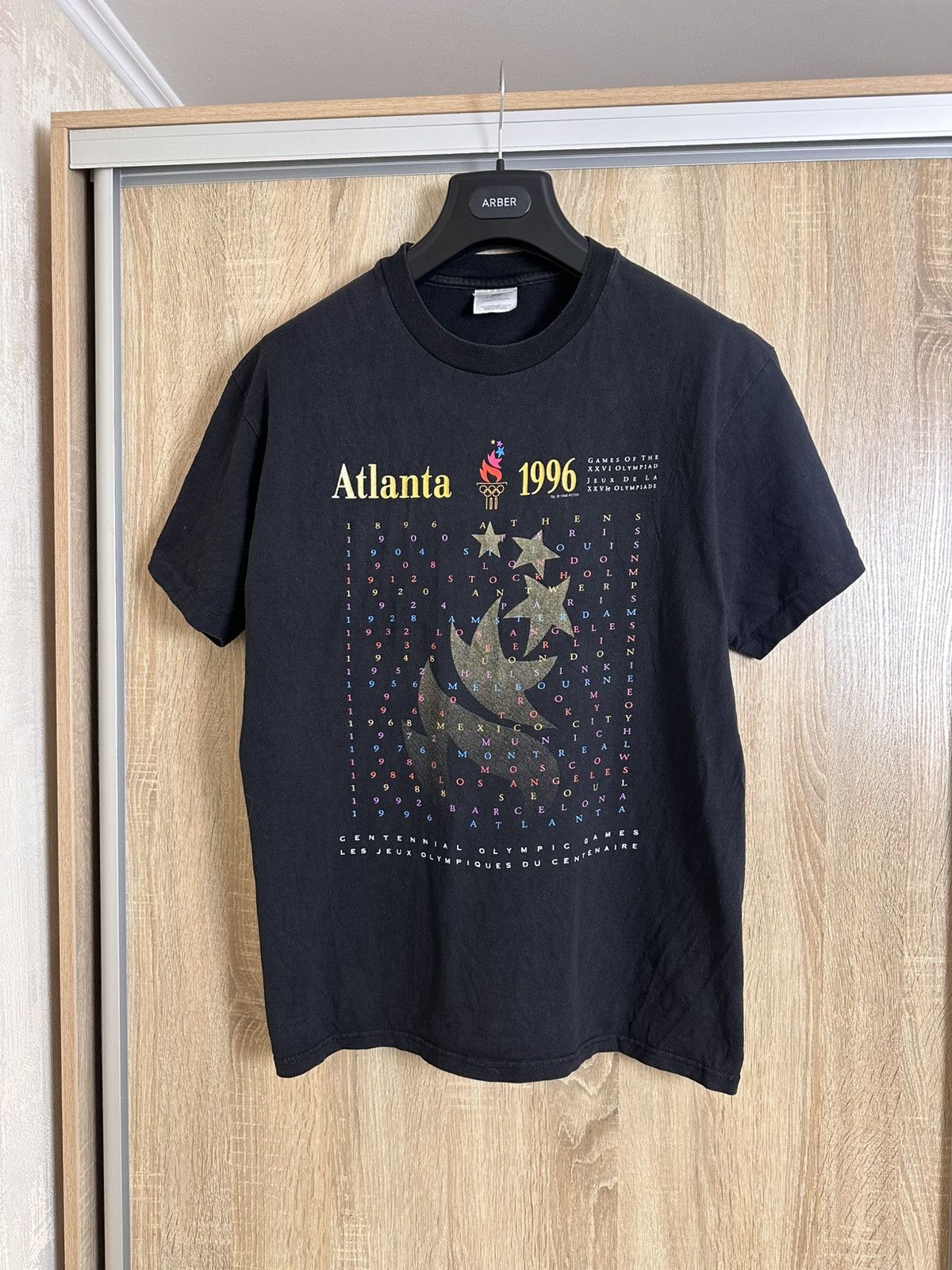 Vintage 🔥 1996 Atlanta Olympic Games Vintage T Shirt 90s Sports Size US L / EU 52-54 / 3 - 3 Thumbnail