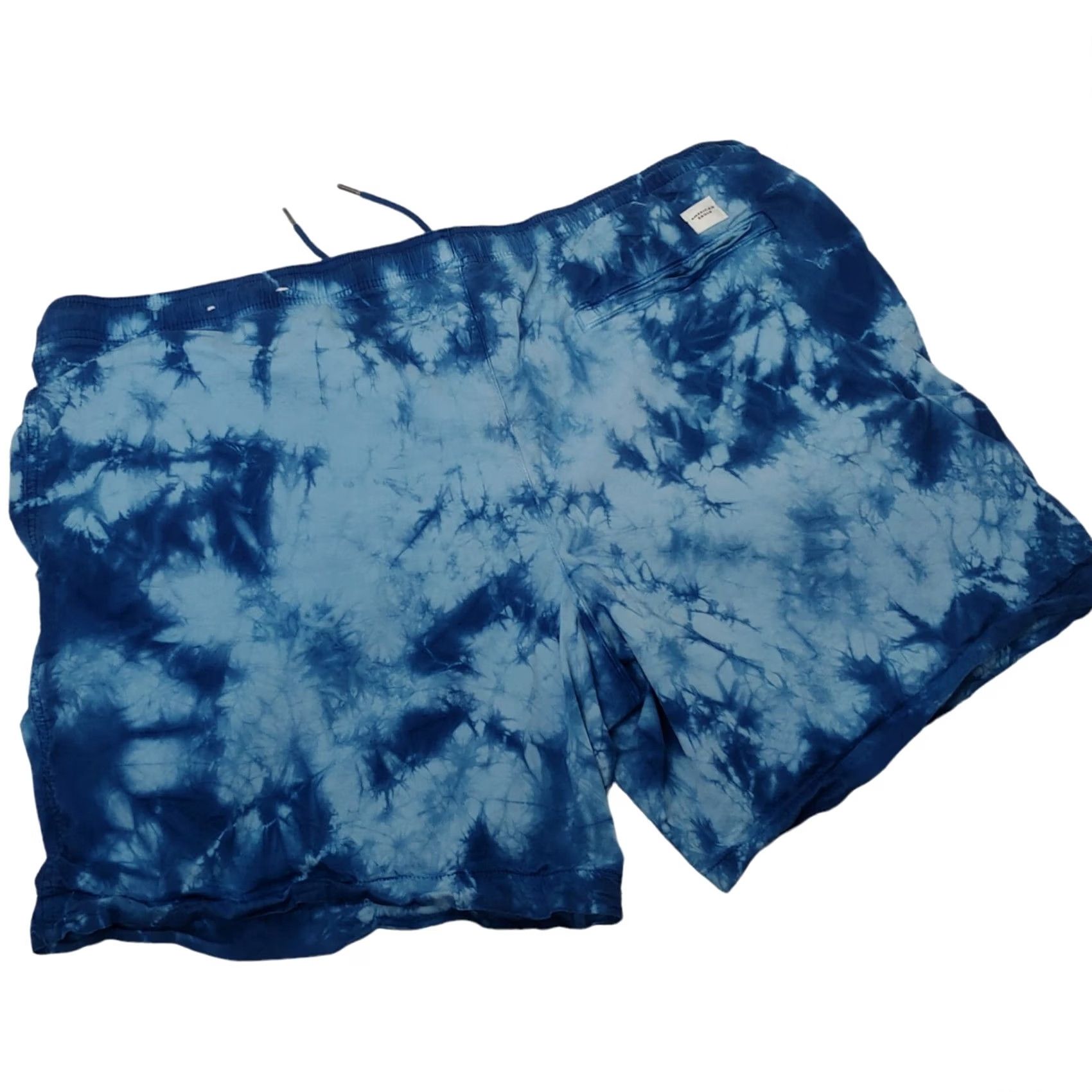 Vintage American Eagle XXL Tie Dye Mens Shorts Blue Casual Size US 39 - 2 Thumbnail