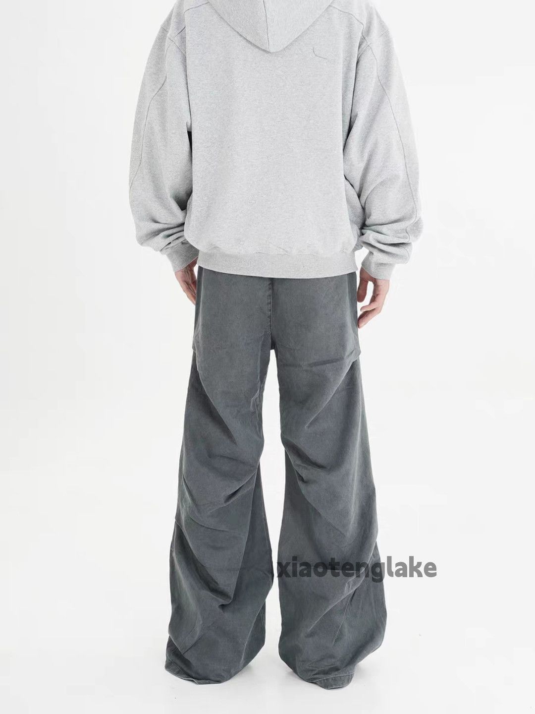 Designer × Japanese Brand × Vintage utility washed faded cleanfit pleated baggy flared pants Size US 33 - 5 Thumbnail