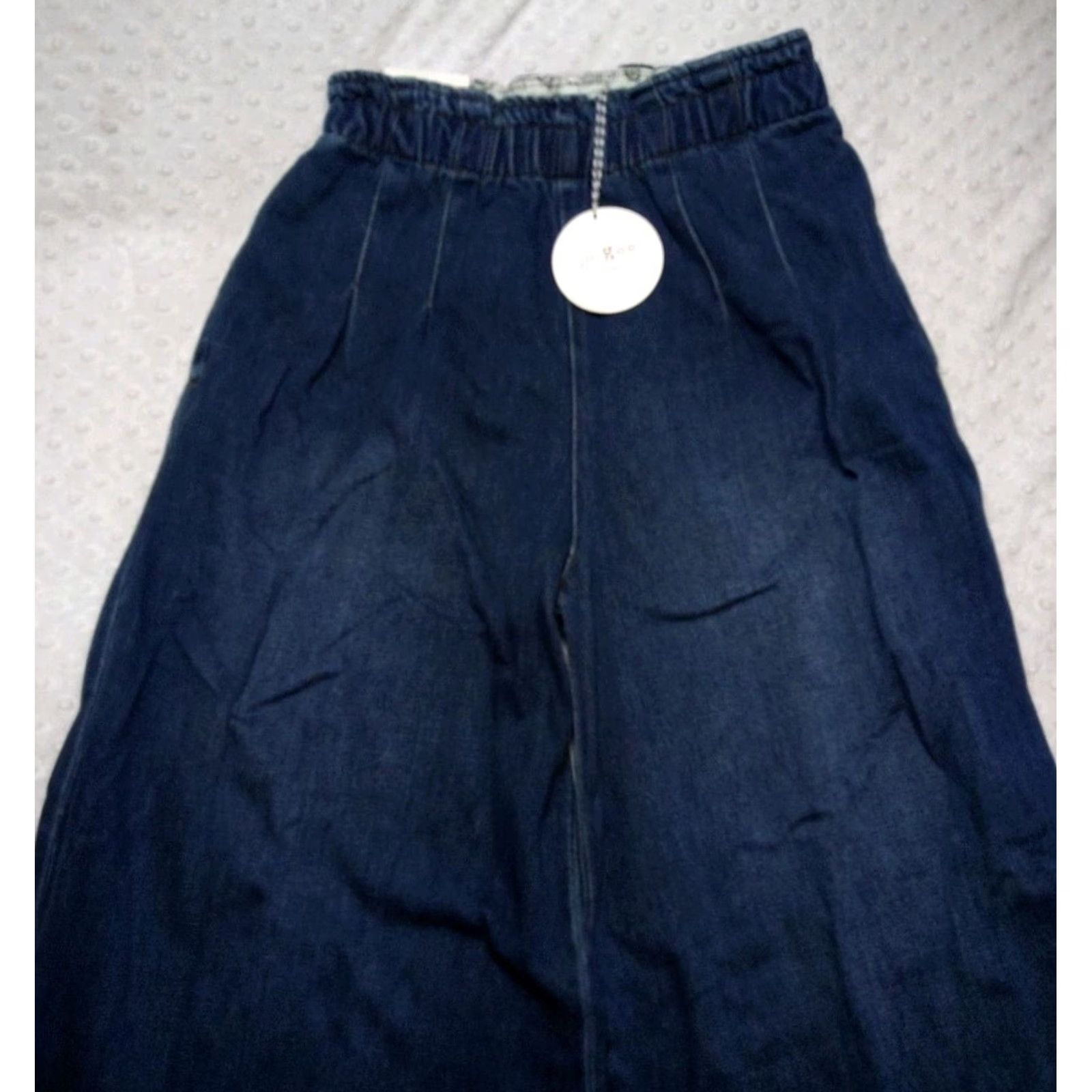 Denime UMGEE Blue Jean XL Wide Leg Stretch Waist Denim Size 5 15" Wide Leg NWT Jeans Womens Urban Boho 90s Streetwear Bathroom: no Size 27" / US 4 / IT 40 - 4 Thumbnail