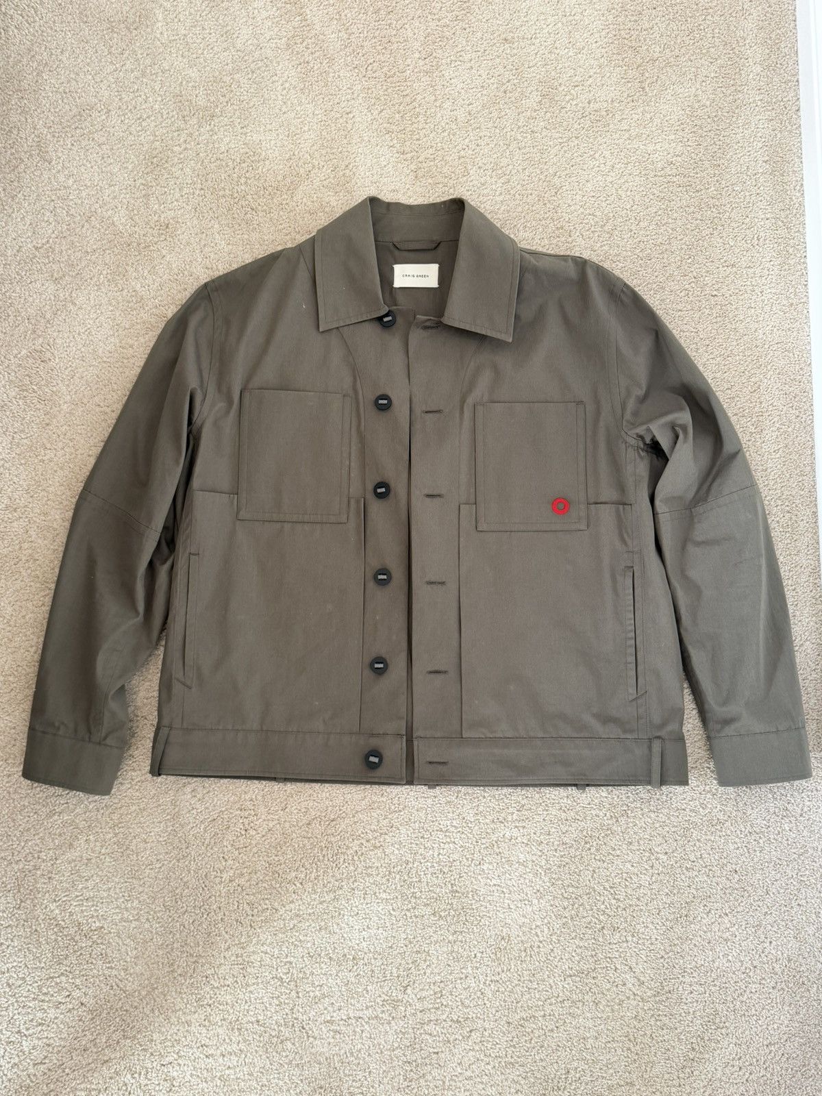 Craig Green Craig Green Circle Worker Jacket Olive Size US M / EU 48-50 / 2 - 2 Thumbnail