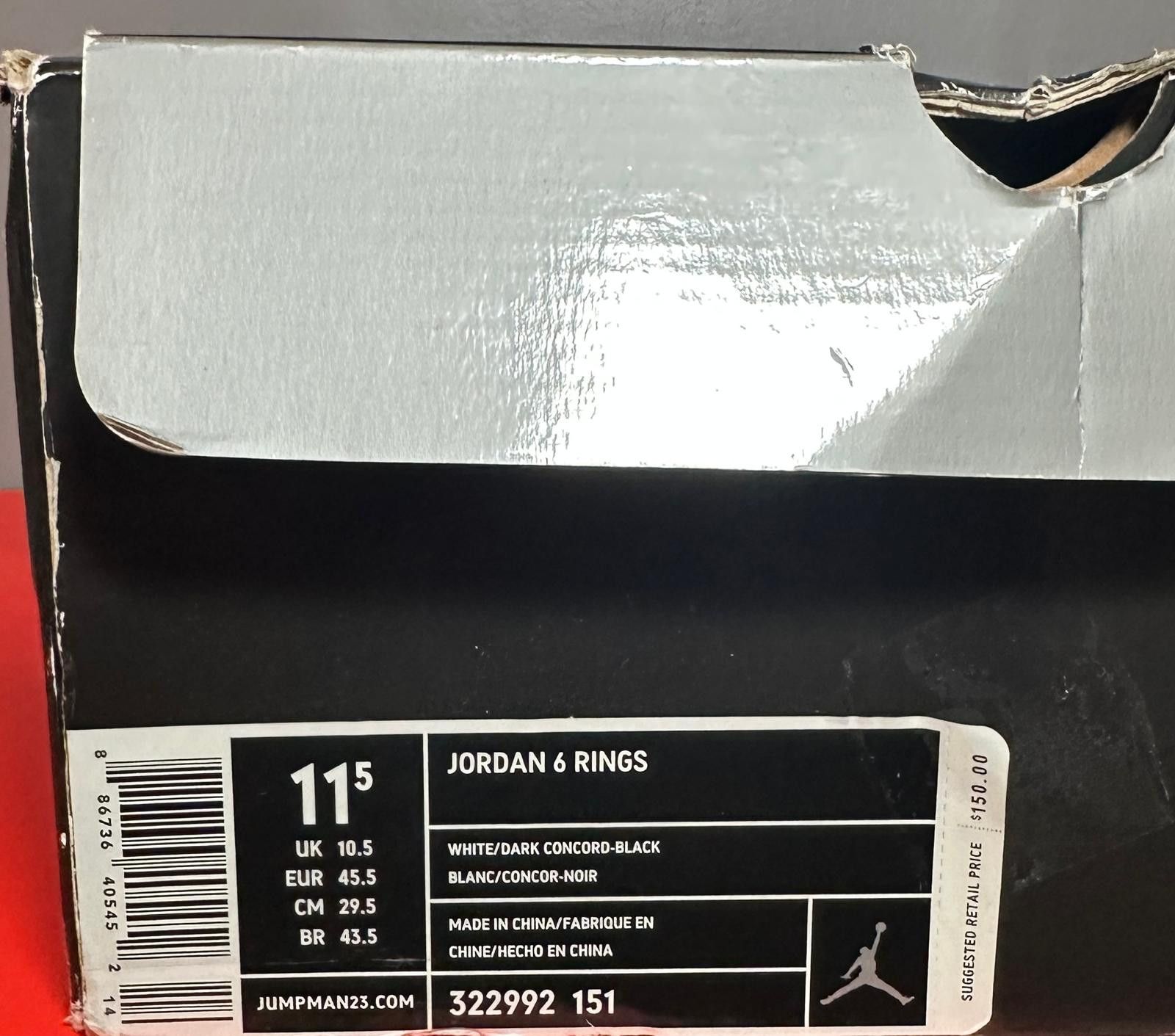 Jordan Brand × Nike Size 11.5 - Jordan 6 Rings Concord Size US 11.5 / EU 44-45 - 8 Thumbnail
