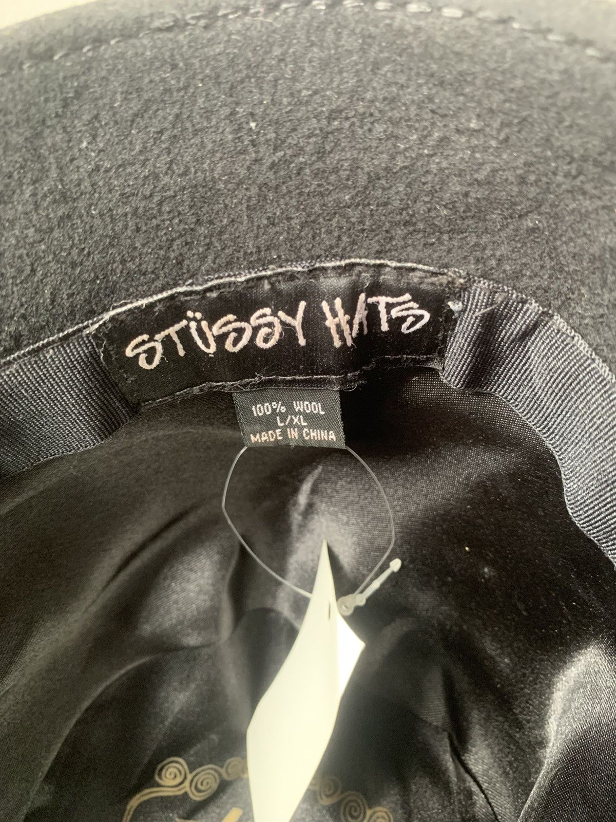 Stussy Vintage Stussy Headgear All BLACK Fedora Hat Size ONE SIZE - 5 Thumbnail