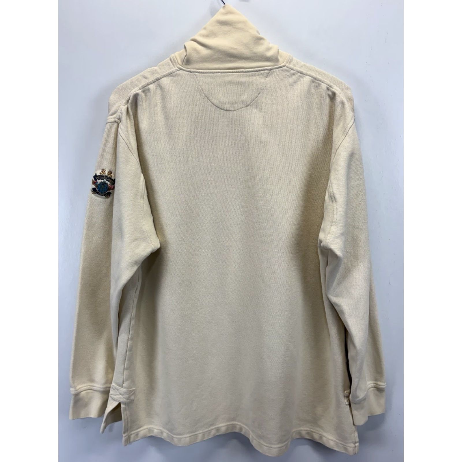 Vintage VINTAGE Willis & Geiger Turtleneck Shirt L Men’s Beige 1990s Crest Preppy Mens Size US L / EU 52-54 / 3 - 3 Thumbnail