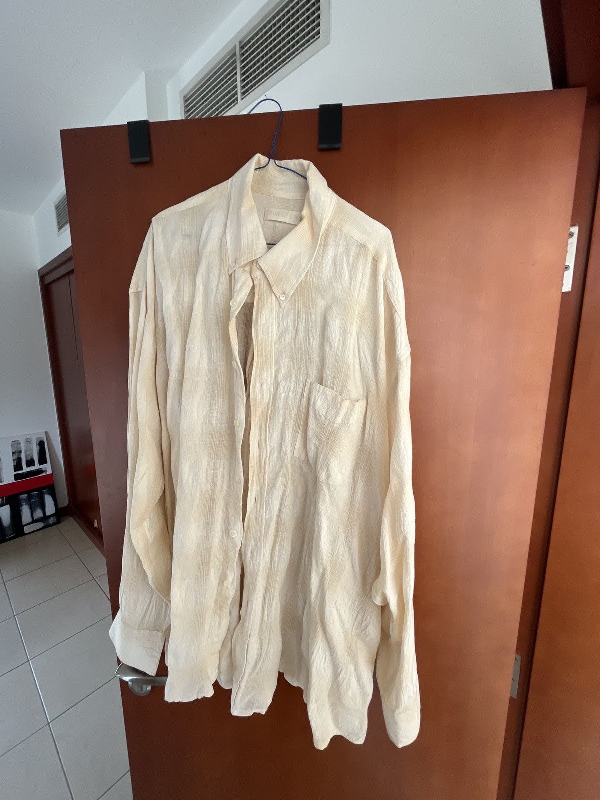 image of Our Legacy Borrowed Shirt in Beige, Men's (Size XL)