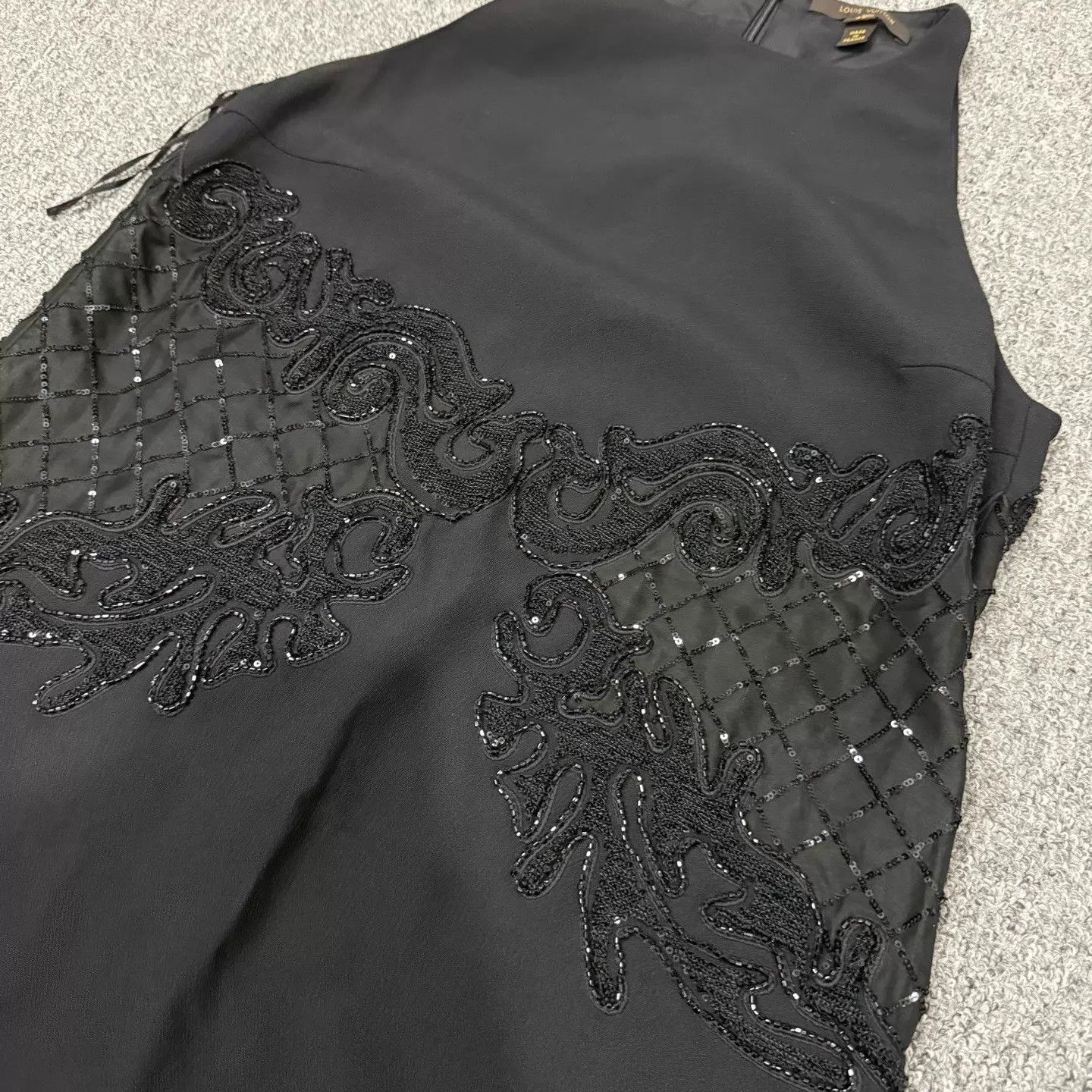 Louis Vuitton Louis Vuitton LV black lace dress women's 34 9/10 Size XXS / US 00 / IT 34 - 3 Thumbnail