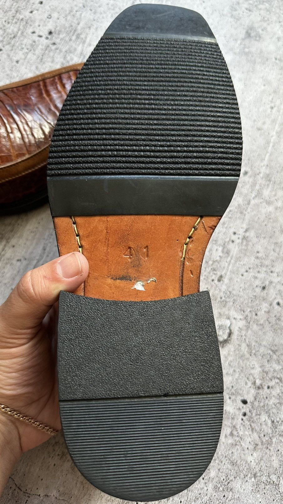 J.M. Weston J.M. Weston Very Rare Vintage Alligator Leather Formal Shoes Size US 8 / EU 41 - 8 Thumbnail