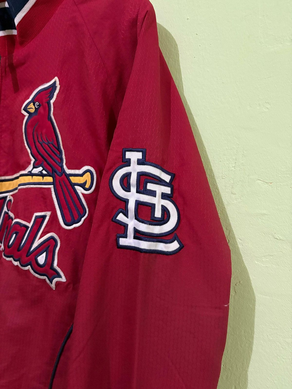 MLB × Majestic × Vintage VTG 90's St. Louis Cardinals Jacket Big Logo Design Size US M / EU 48-50 / 2 - 11 Thumbnail