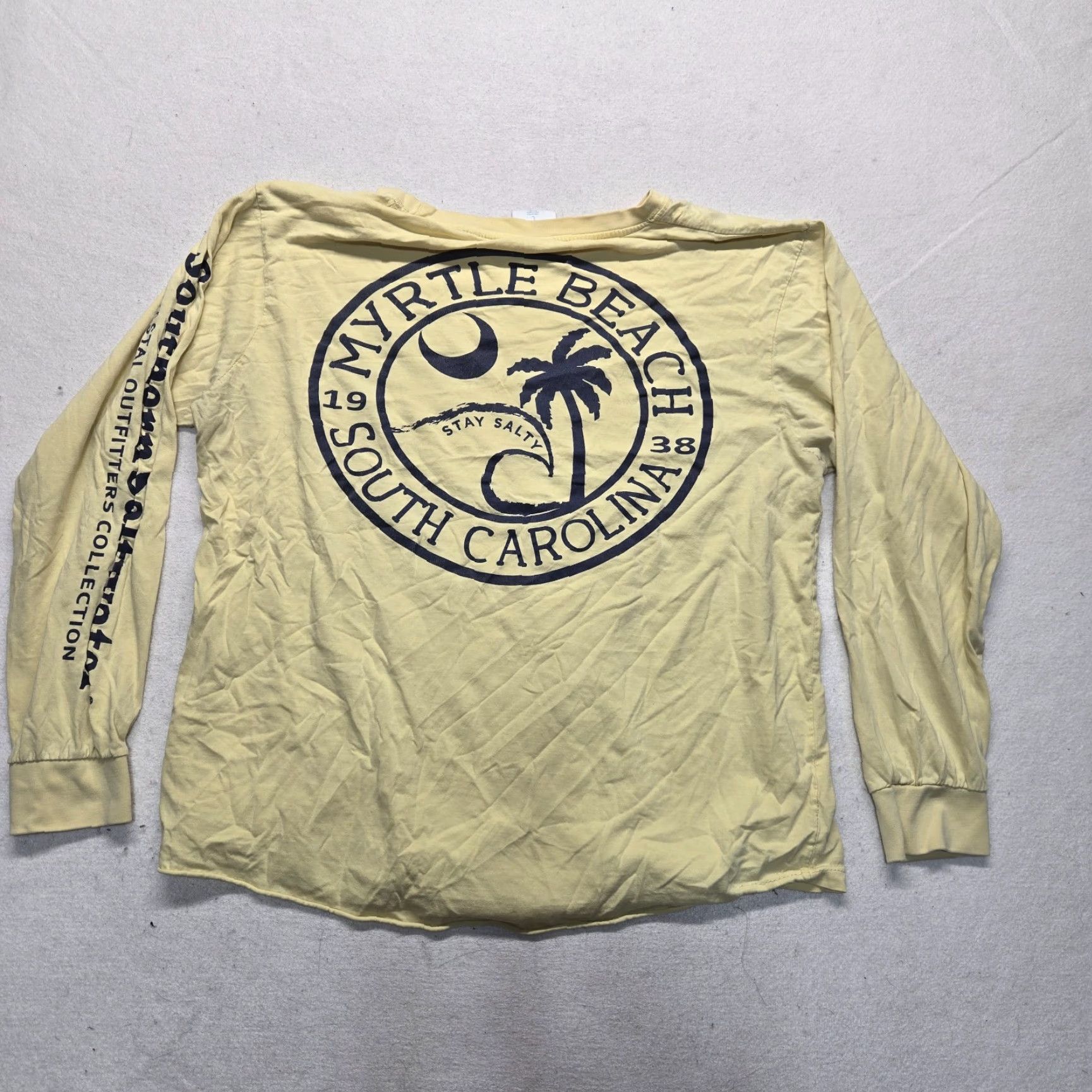 Vintage Spicy Tuna Shirt Men L Yellow Myrtle Beach South Carolina SC Tee T-Shirt Adult Size L Size US L / EU 52-54 / 3 - 7 Thumbnail