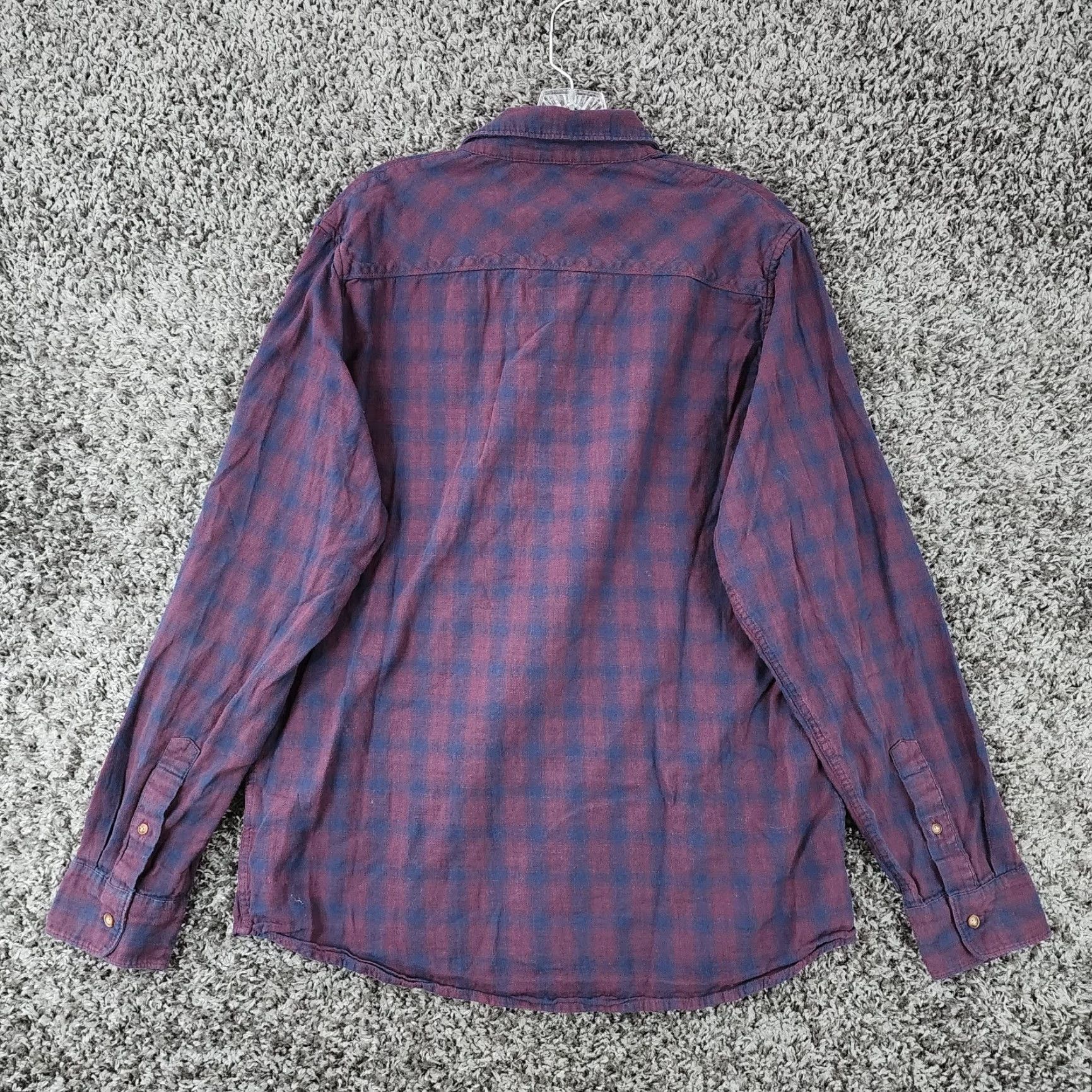 TravisMathew Travis Mathew Shirt Mens Red Blue Plaid Long Sleeve Button-Up Size L Size US L / EU 52-54 / 3 - 5 Thumbnail