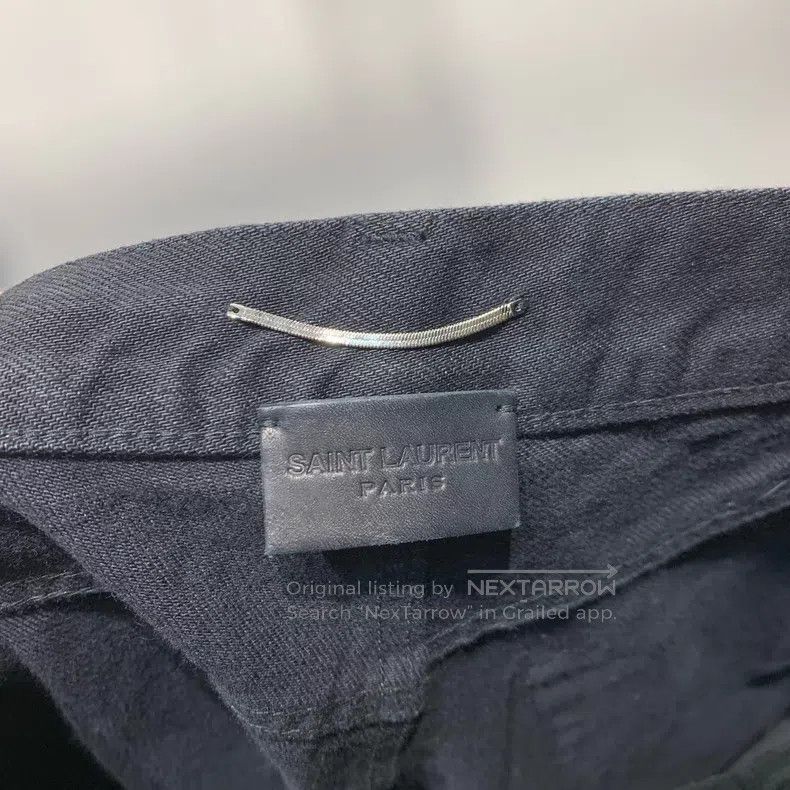Saint Laurent Paris Saint Laurent Paris Huge Hit Black Denim Long Pants Size US 32 / EU 48 - 3 Thumbnail
