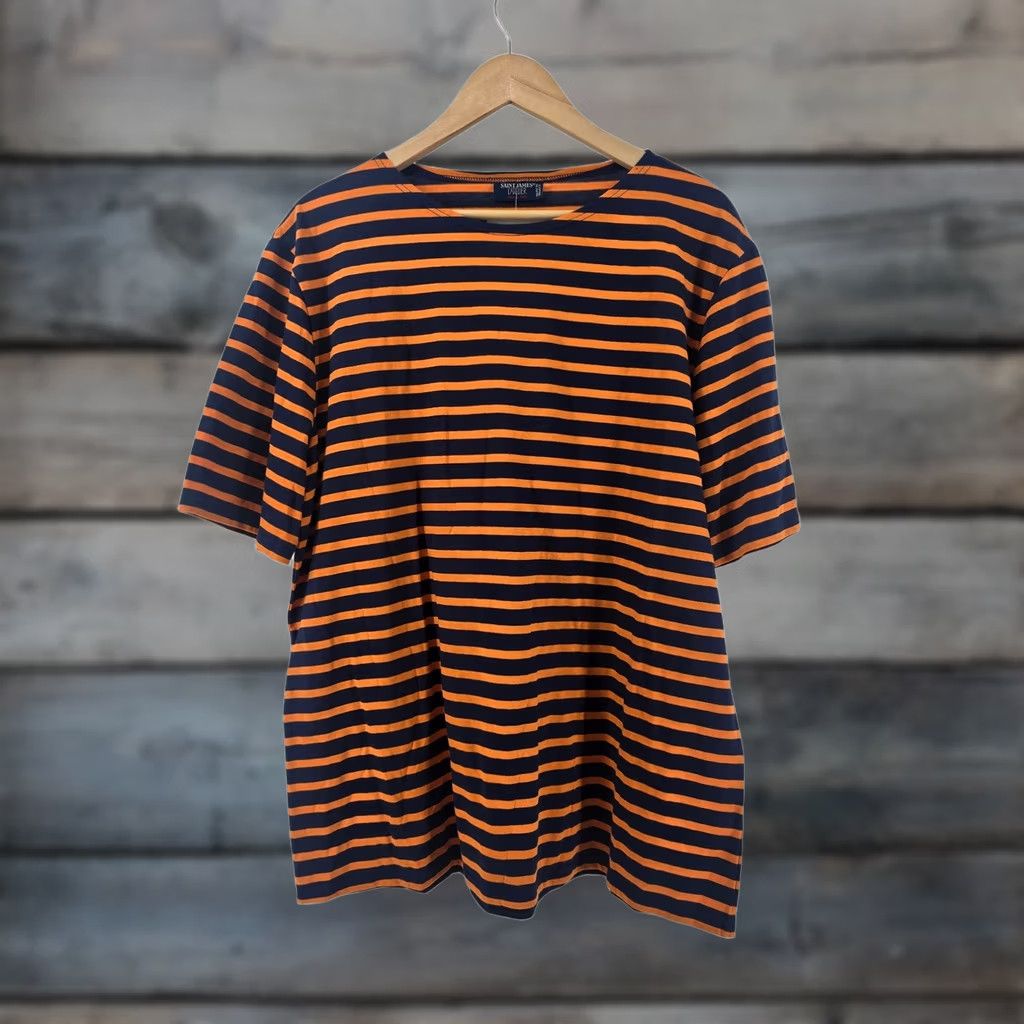 Saint James T-Shirt Womens 2XL Levant Modern Marine Tuba Striped Cotton New, Women's (Size Xxl)