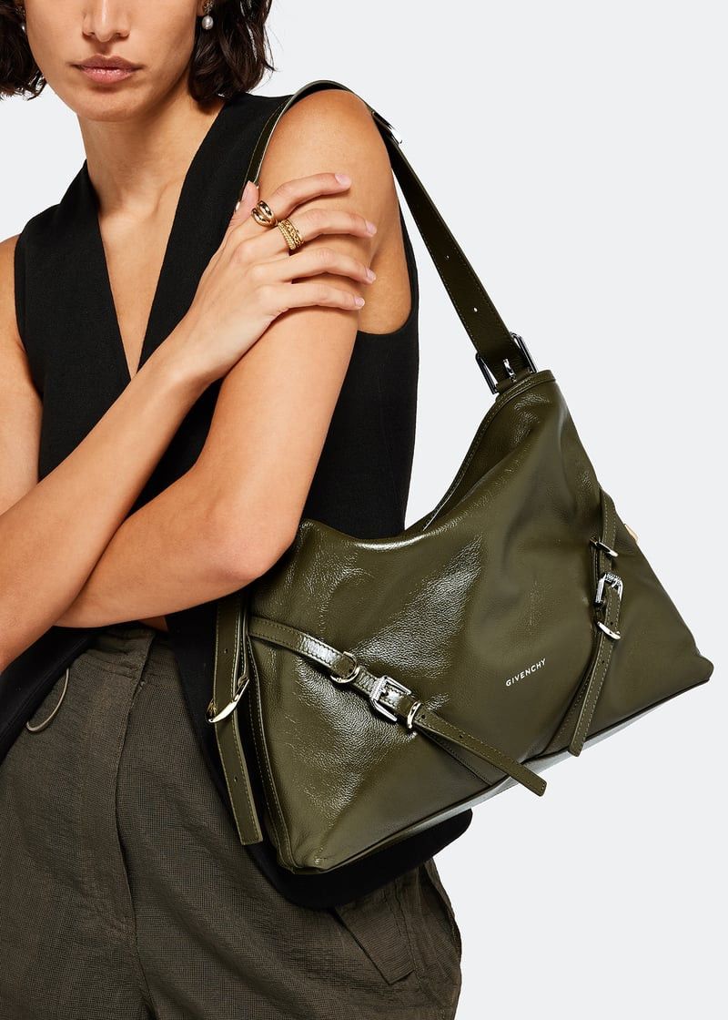Givenchy o1srvl11e0625 Size:OS/ Voyou Medium Bag in Green Size ONE SIZE - 5 Thumbnail