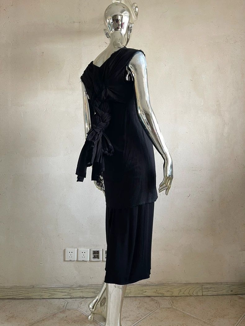 Comme des Garcons Comme des Garcons Black big braid fake two-piece double dr Size S / US 4 / IT 40 - 5 Thumbnail