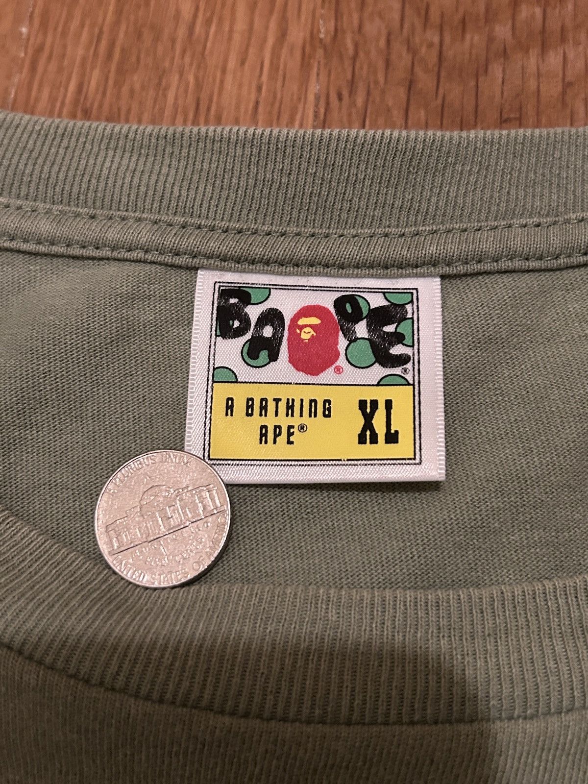Bape Bape Long Sleeve One Point Size US XL / EU 56 / 4 - 4 Thumbnail