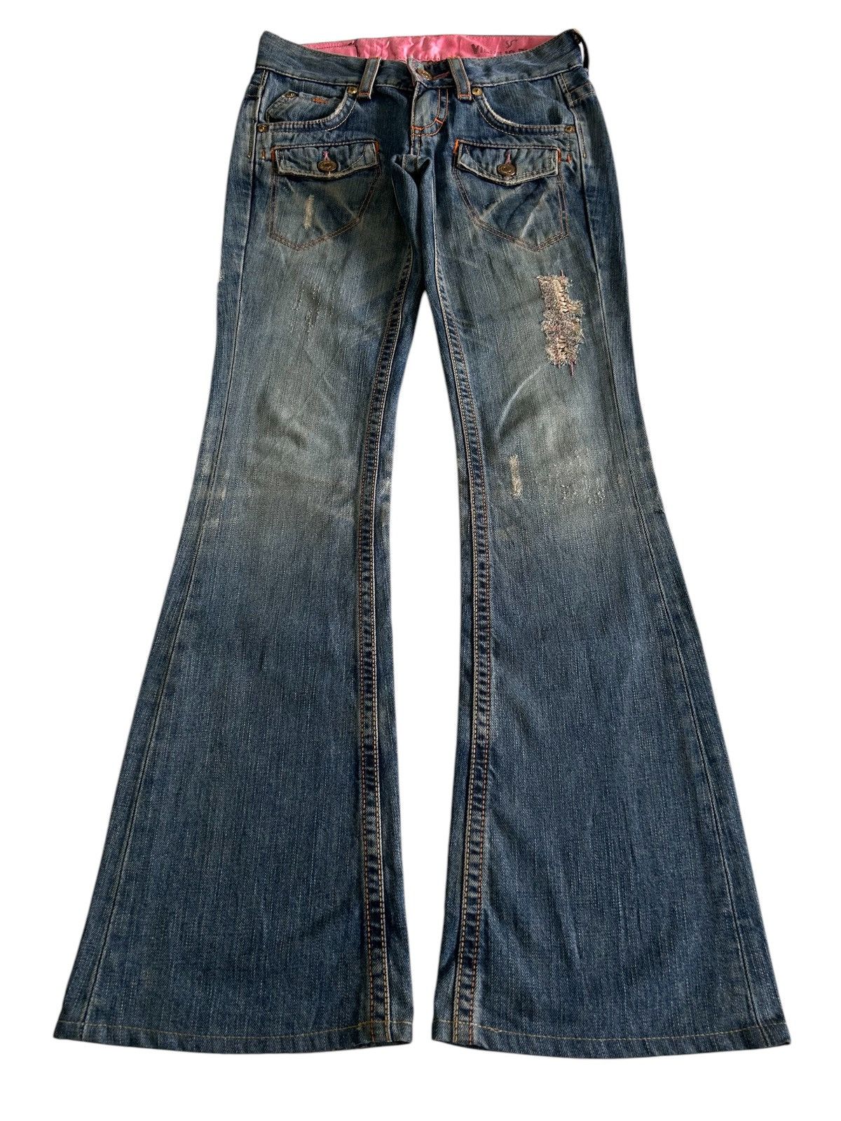Japanese Brand × Vintage Vintage Japanese EDWIN Something bush pant flare Jeans Size US 29 - 2 Thumbnail