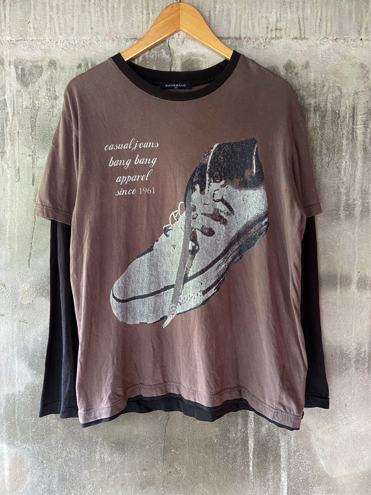 Japanese Brand DOUBLE LAYER CASUAL JEANS BANG BANG LONG SLEEVE Size US L / EU 52-54 / 3 - 1 Thumbnail