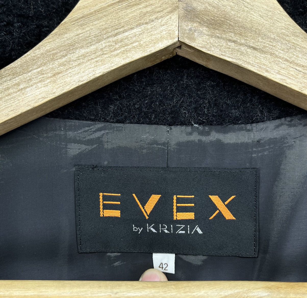 Krizia Vintage Evex by Krizia Button Up Black Wool Jacket Size M / US 6-8 / IT 42-44 - 6 Thumbnail