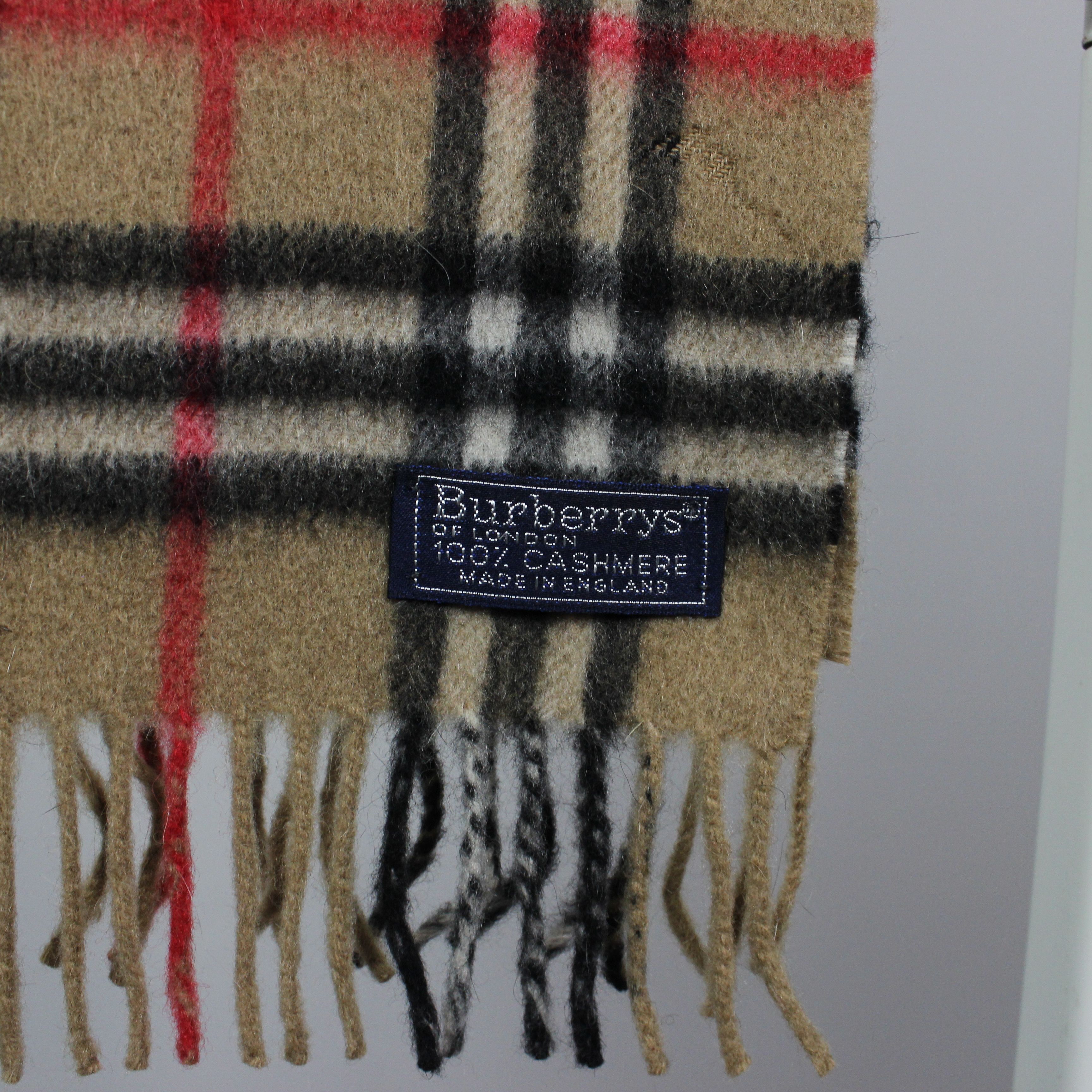 Burberry Burberry scarf pure cashmere wool nova full beige 0006 Size ONE SIZE - 5 Thumbnail