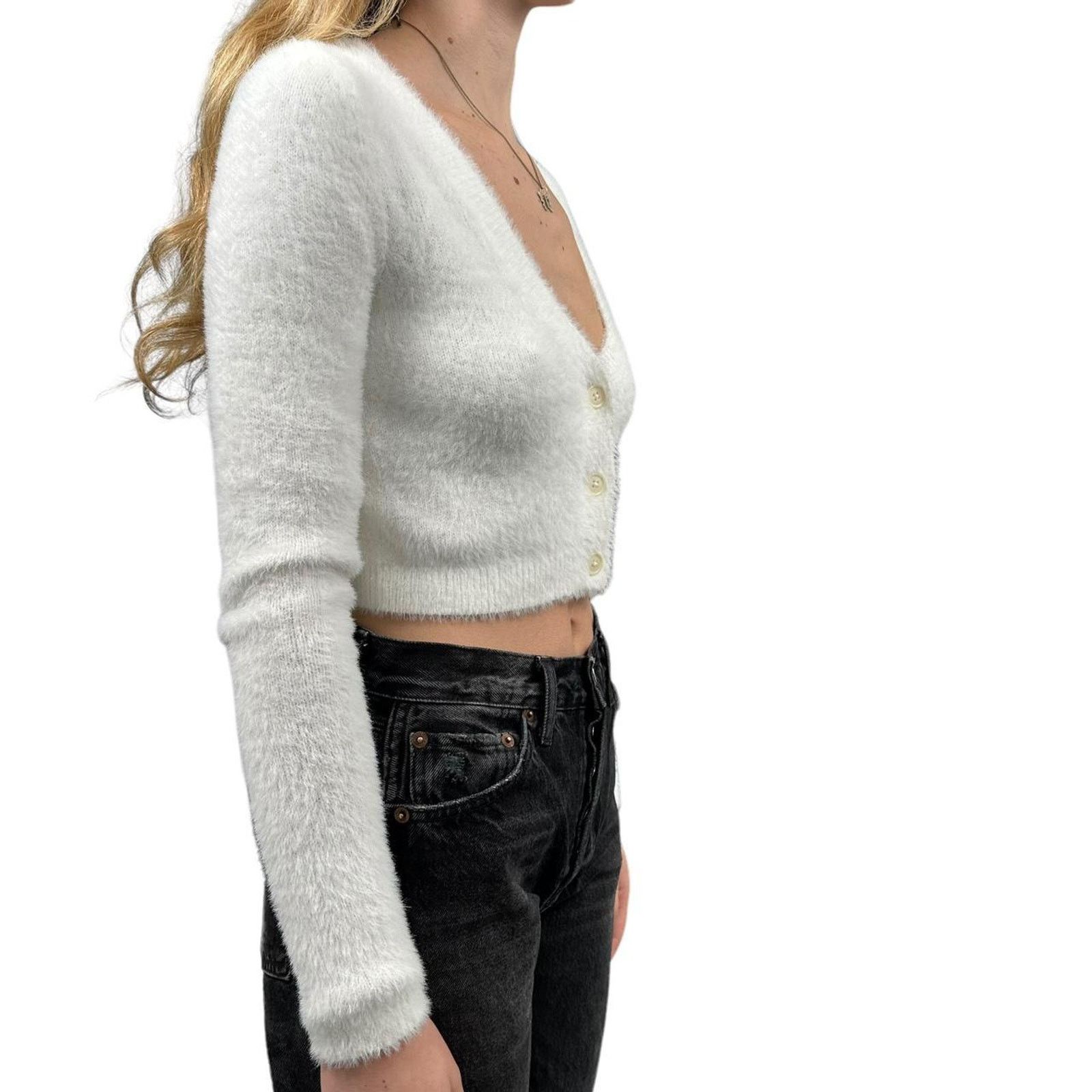 Aritzia Sunday best white fur top Size S / US 4 / IT 40 - 3 Thumbnail