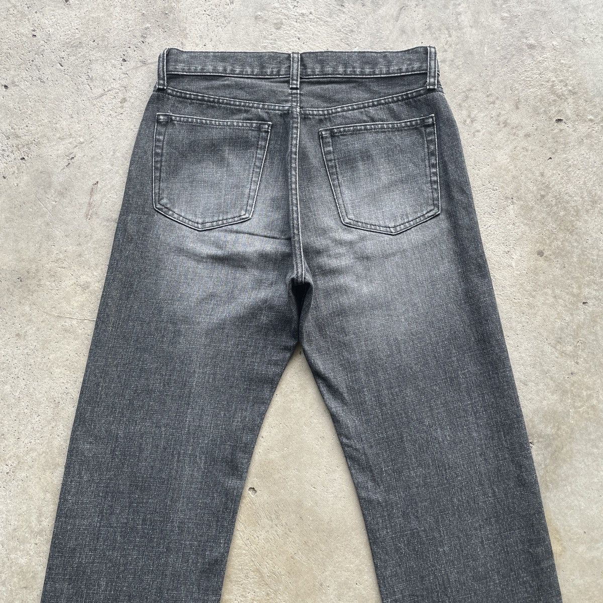 Japanese Brand Vintage Japanese Black Faded Jeans Pants Denim w30x28.5 Size US 34 / EU 50 - 7 Thumbnail