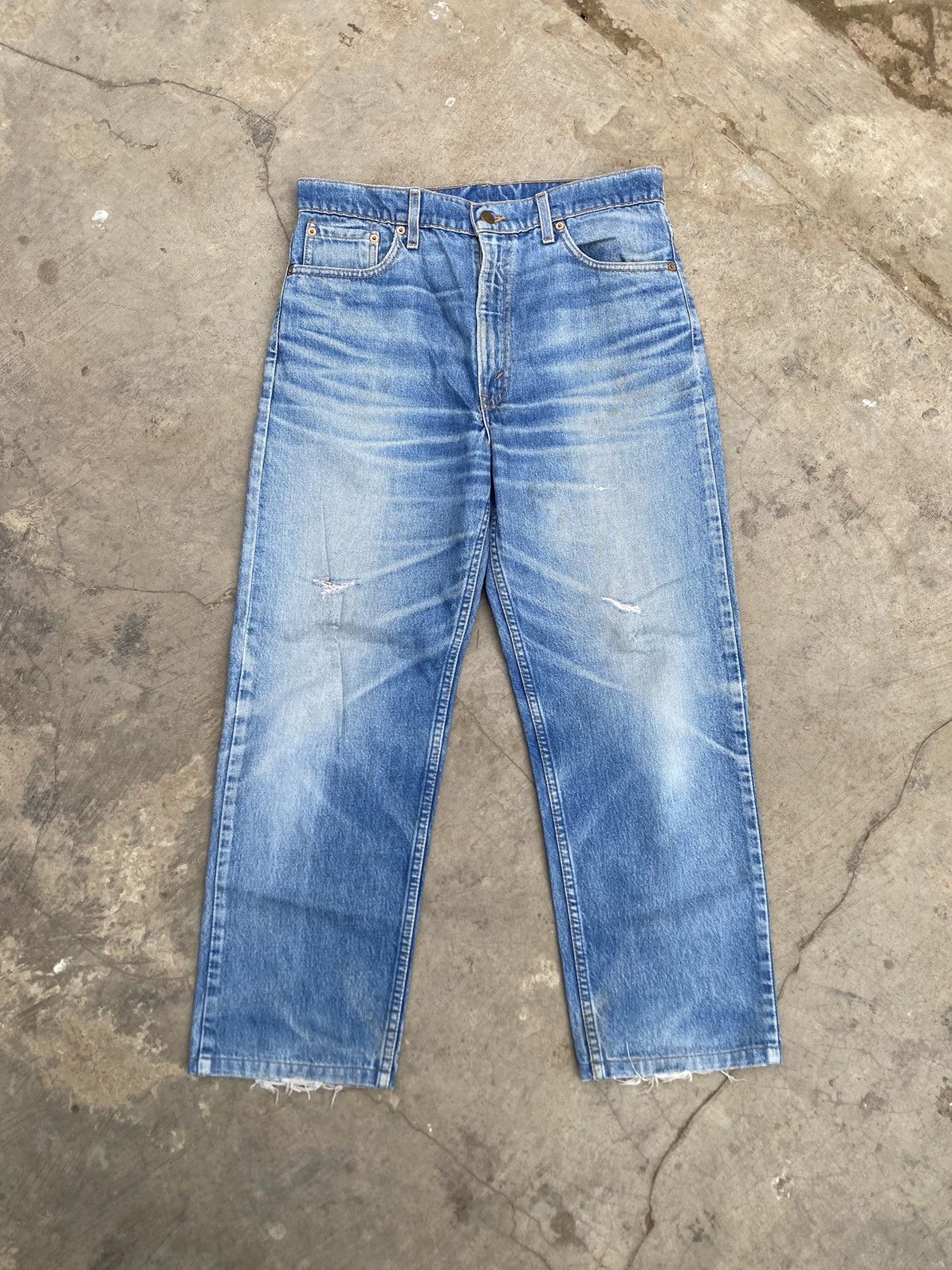 Levi's Levi’s 510 Blue Distressed Denim Size US 34 / EU 50 - 1 Thumbnail
