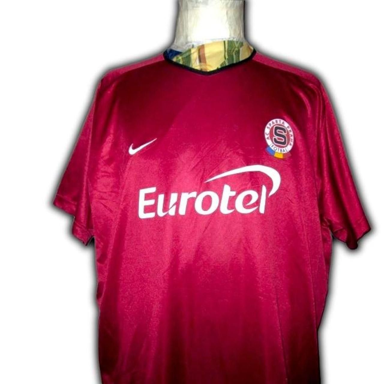 Nike Sparta Prague Czech 2000 2001 2002 Home Shirt Jersey Size US XL / EU 56 / 4 - 3 Thumbnail
