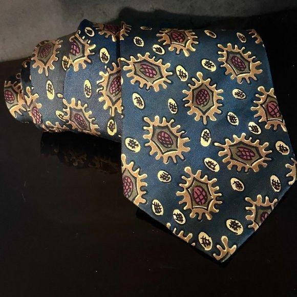 Christian Dior Monsieur × Dior Dior Mid Century Modern Sunflower Floral Neckwear Tie 100% A Size ONE SIZE - 2 Thumbnail