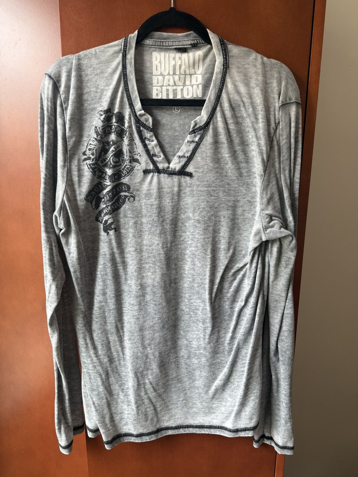Buffalo David Bitton If Six Was Nine - Buffalo David Bitton - Y2K - long sleeve Size US L / EU 52-54 / 3 - 1 Thumbnail