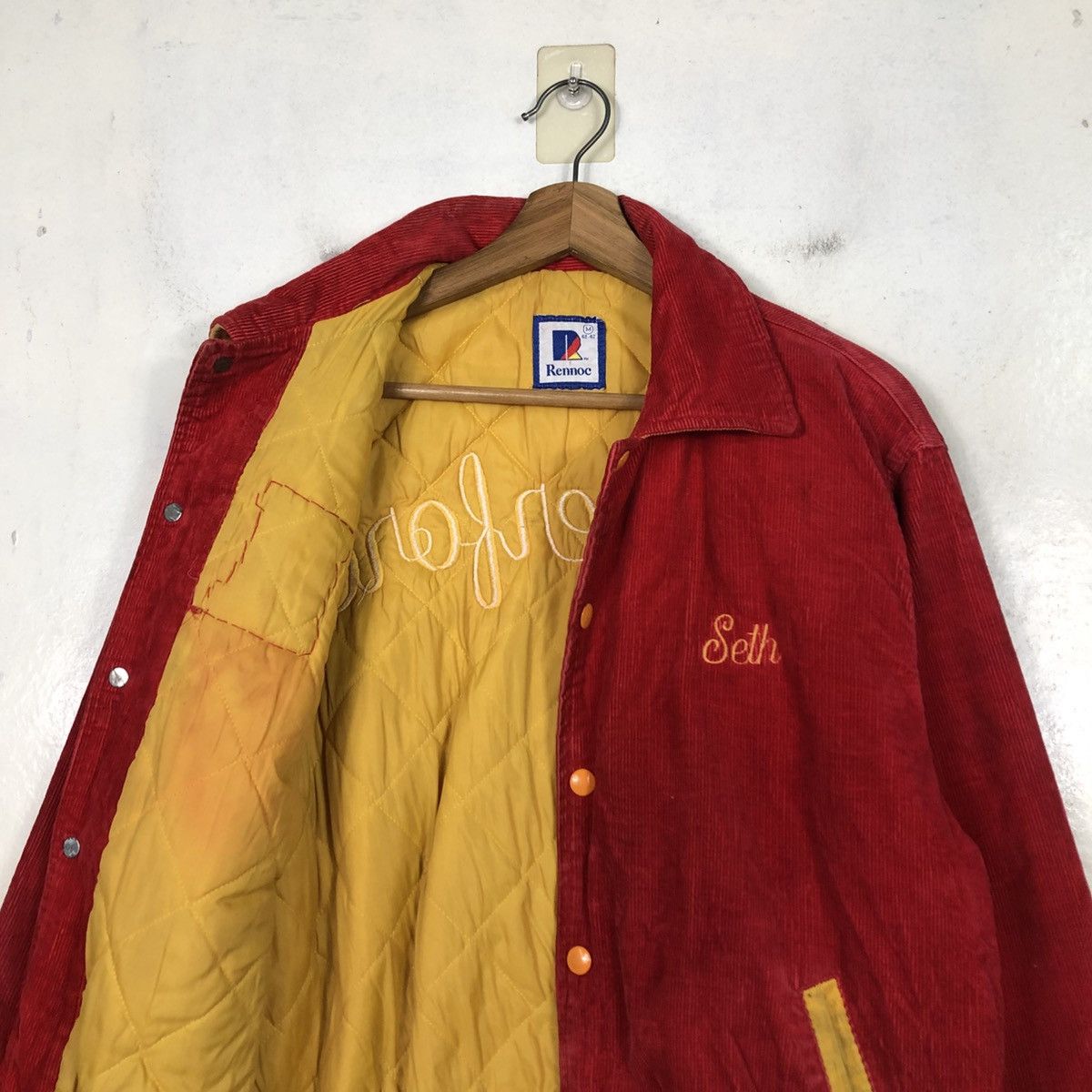 Vintage 📌Vintage Corduroy Bomber Jacket Rennoc USA Size US M / EU 48-50 / 2 - 14 Thumbnail