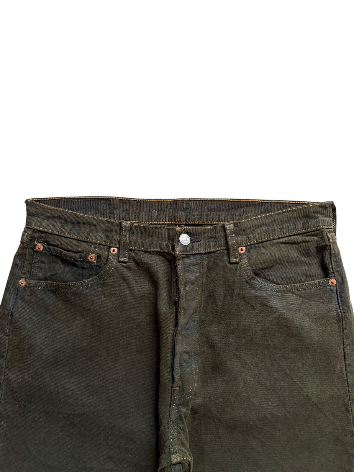Levi's Vintage 90s Levis 501xx Frayed Jean Shorts Jorts Size US 33 - 4 Thumbnail